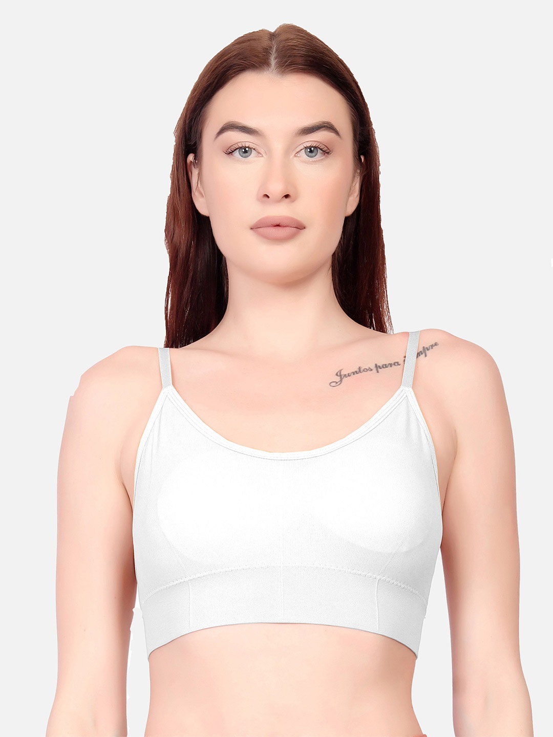 Gopalvilla Medium Coverage Lightly Padded Cotton Everyday Bra- All Day Comfort, White
Gopalvilla Medium Coverage Lightly Padded Cotton Everyday Bra- All Day Comfort, White