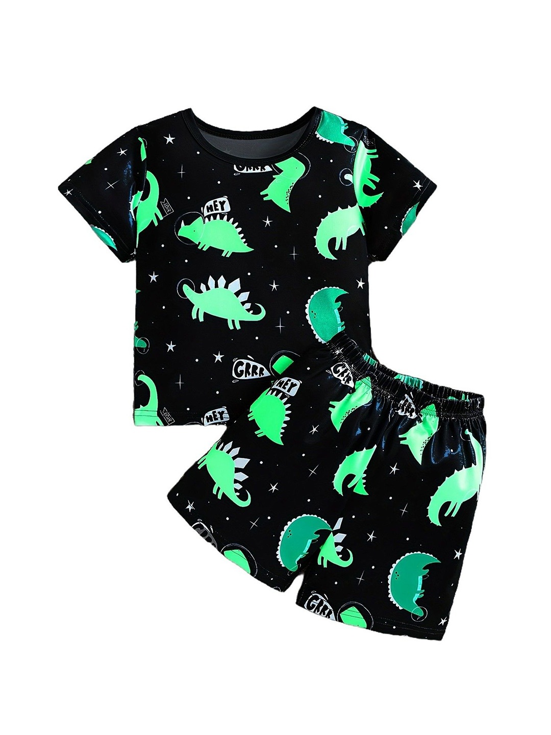 StyleCast x Revolte Boys Graphic Printed Round Neck T-shirt with Shorts, Black
StyleCast x Revolte Boys Graphic Printed Round Neck T-shirt with Shorts, Black