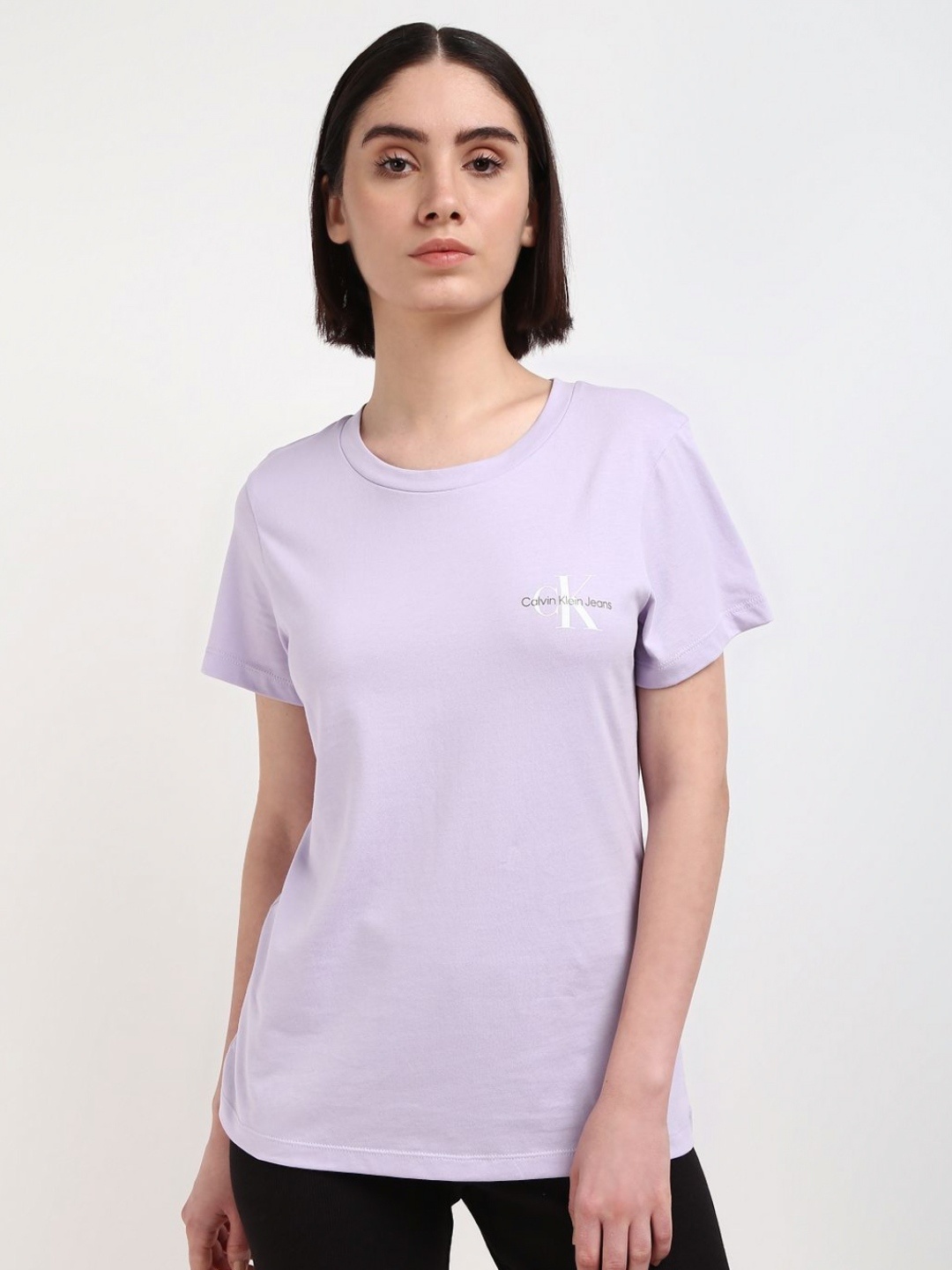 Calvin Klein Jeans Women Pack Of 2 Printed Round Neck Cotton Slim Fit T-Shirt, Purple
Calvin Klein Jeans Women Pack Of 2 Printed Round Neck Cotton Slim Fit T-Shirt, Purple