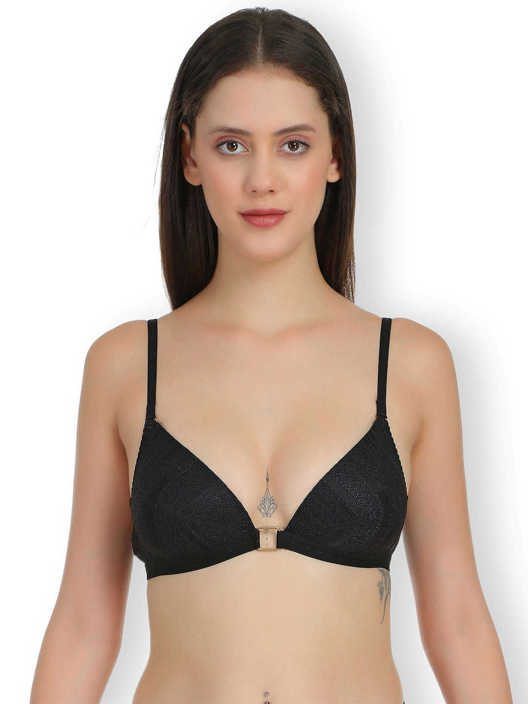 SELFCARE Abstract Self Design Half Coverage Lightly Padded Plunge Bra with All Day Comfort, Black
SELFCARE Abstract Self Design Half Coverage Lightly Padded Plunge Bra with All Day Comfort, Black