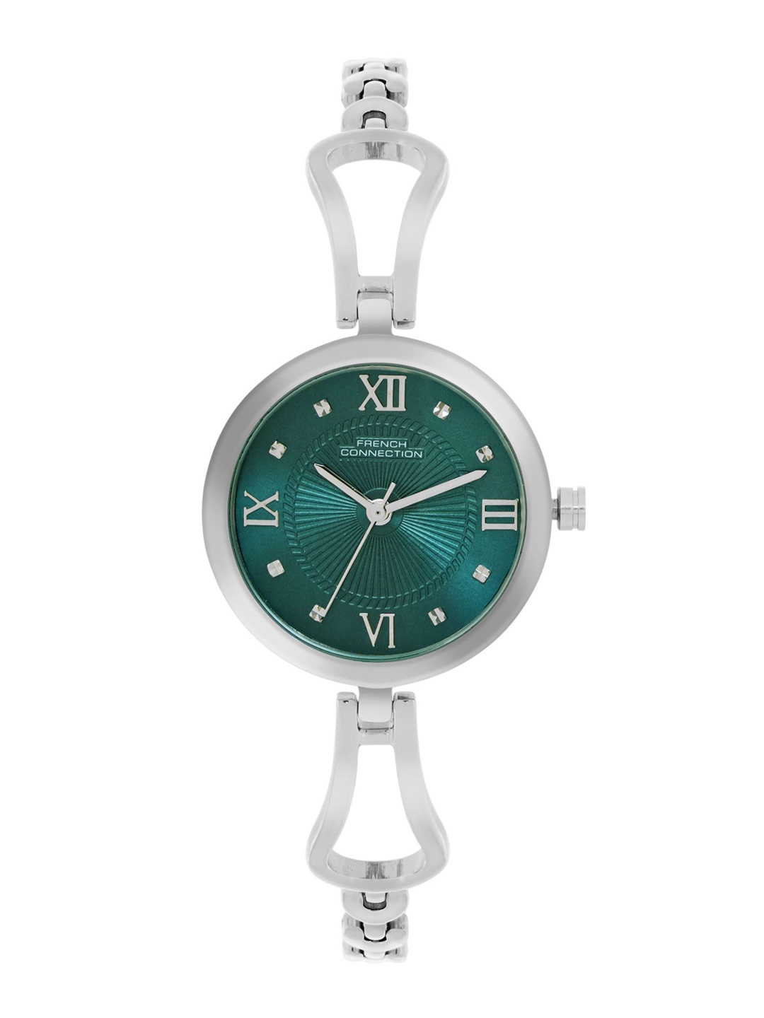 French Connection Women Embellished Dial & Stainless Steel Straps Analogue Watch FCN081SM, Green
French Connection Women Embellished Dial & Stainless Steel Straps Analogue Watch FCN081SM, Green