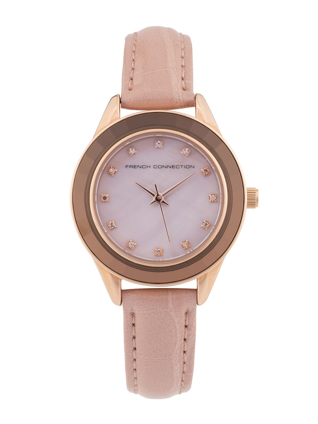 French Connection Women Mother of Pearl Dial & Leather Straps Analogue Watch FCB5RGL, Pink
French Connection Women Mother of Pearl Dial & Leather Straps Analogue Watch FCB5RGL, Pink