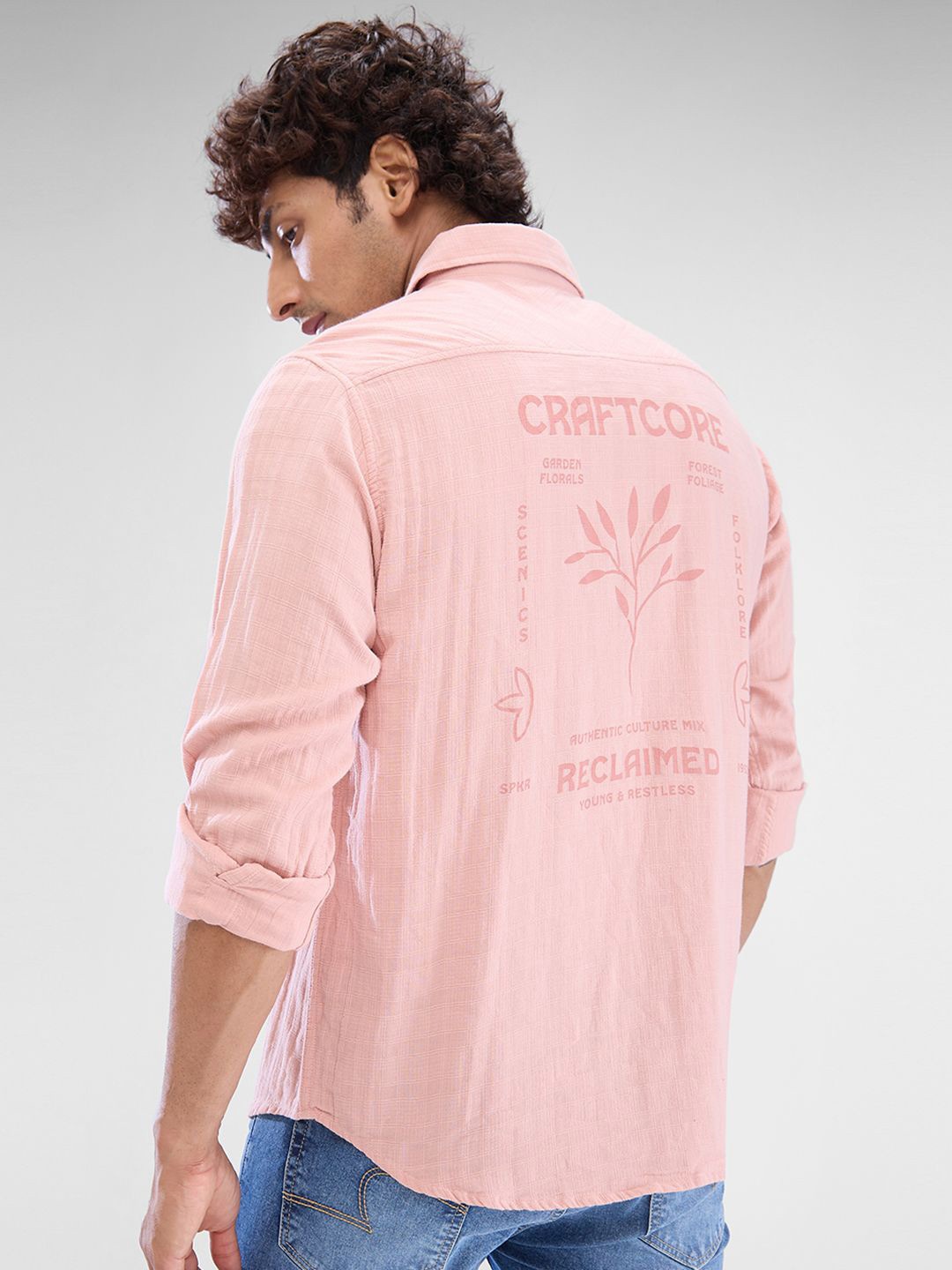 SPYKAR Men Slim Fit Opaque Typography Printed Spread Collar Casual Shirt, Pink
SPYKAR Men Slim Fit Opaque Typography Printed Spread Collar Casual Shirt, Pink