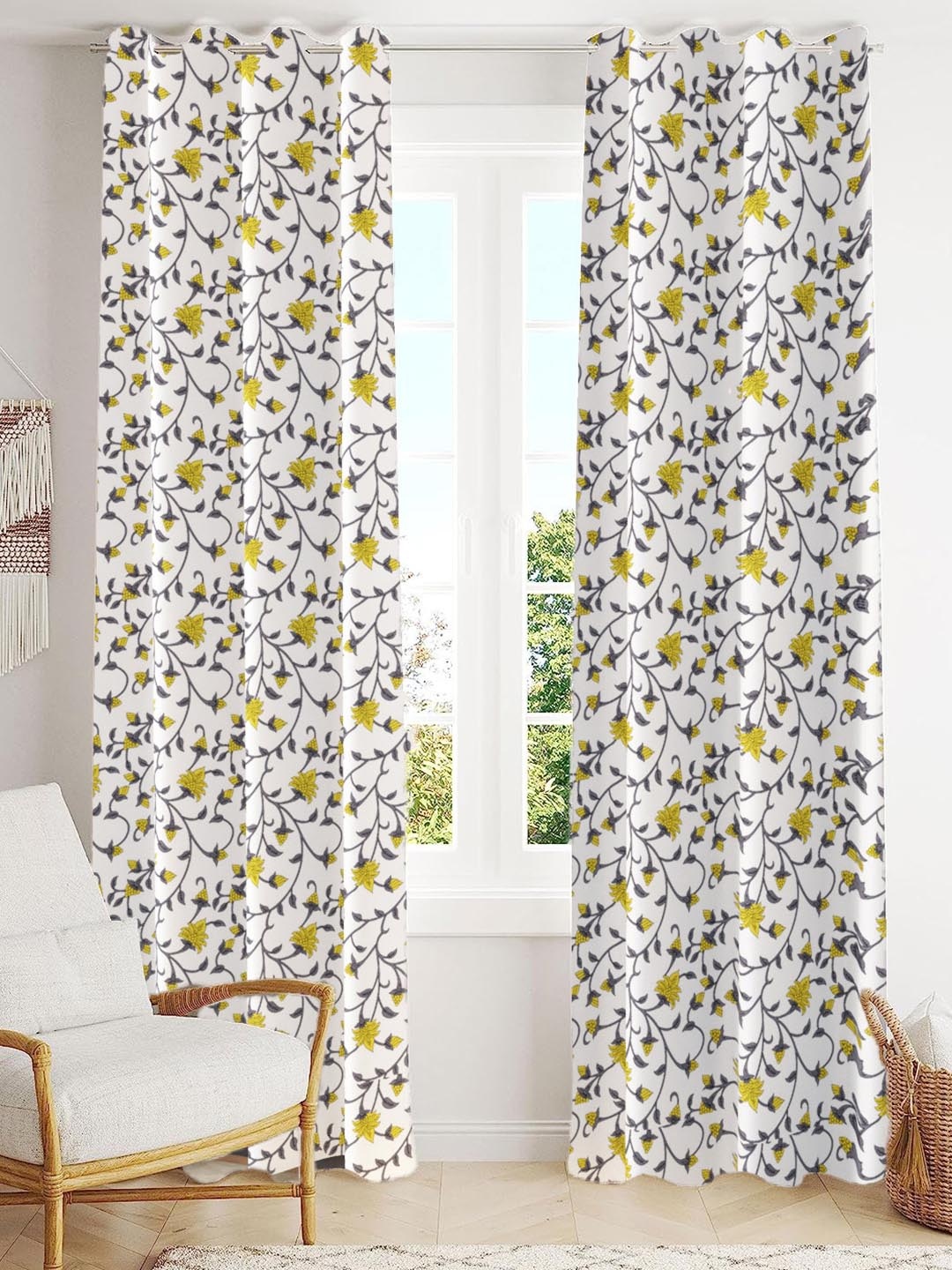 Trance Home Linen Yellow 2 Pieces Printed Room Darkening Pure Cotton Long Door Curtains
Trance Home Linen Yellow 2 Pieces Printed Room Darkening Pure Cotton Long Door Curtains