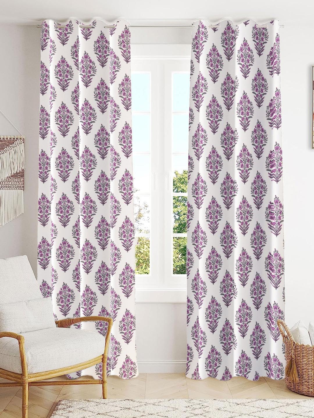 Trance Home Linen White 2 Pieces Printed Room Darkening Pure Cotton Long Door Curtains
Trance Home Linen White 2 Pieces Printed Room Darkening Pure Cotton Long Door Curtains