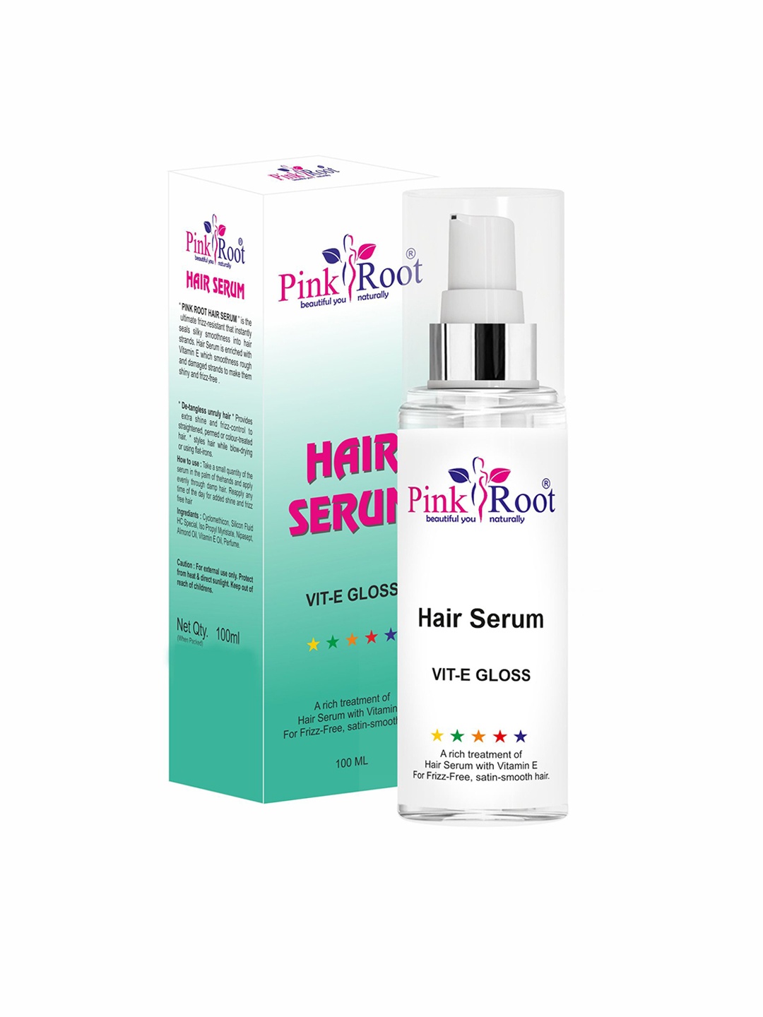 Pink Root Hair Serum For Smooth Frizz Free & Glossy Hair With Vitamin E-100ml, Transparent
Pink Root Hair Serum For Smooth Frizz Free & Glossy Hair With Vitamin E-100ml, Transparent