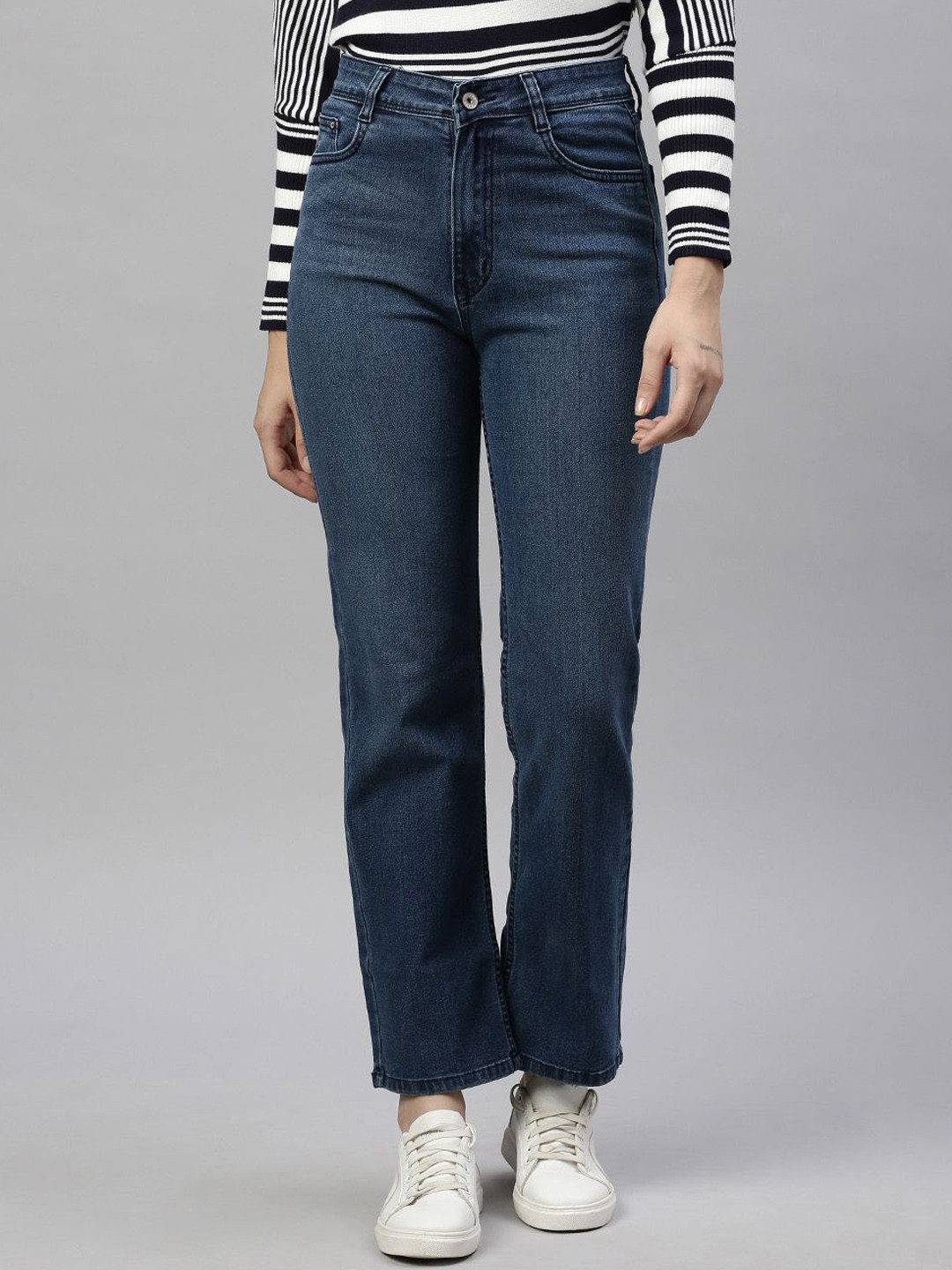 SHOWOFF Women Comfort Straight Fit tretchable Jeans, Blue
SHOWOFF Women Comfort Straight Fit tretchable Jeans, Blue