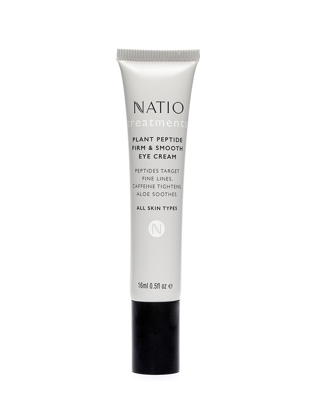 Natio Treatments Plant Peptide Firm & Smooth Eye Cream with Caffeine & Aloe - 16 ml, Grey
Natio Treatments Plant Peptide Firm & Smooth Eye Cream with Caffeine & Aloe - 16 ml, Grey