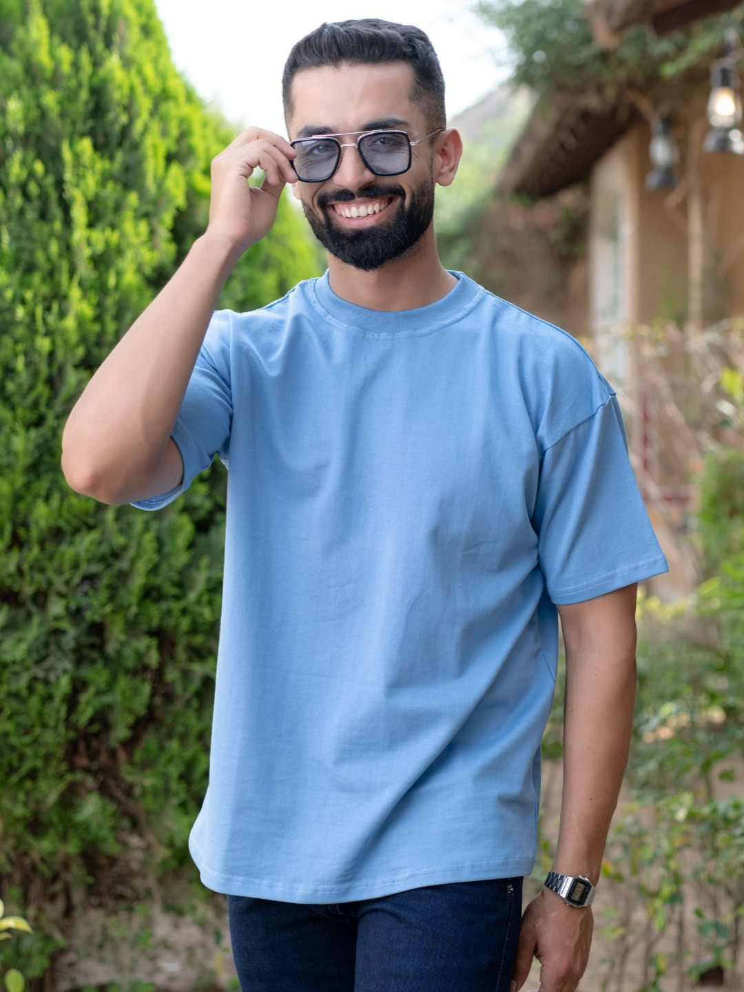 Tistabene Men Solid Drop Shoulder Sleeves Oversized T-shirt, Blue
Tistabene Men Solid Drop Shoulder Sleeves Oversized T-shirt, Blue