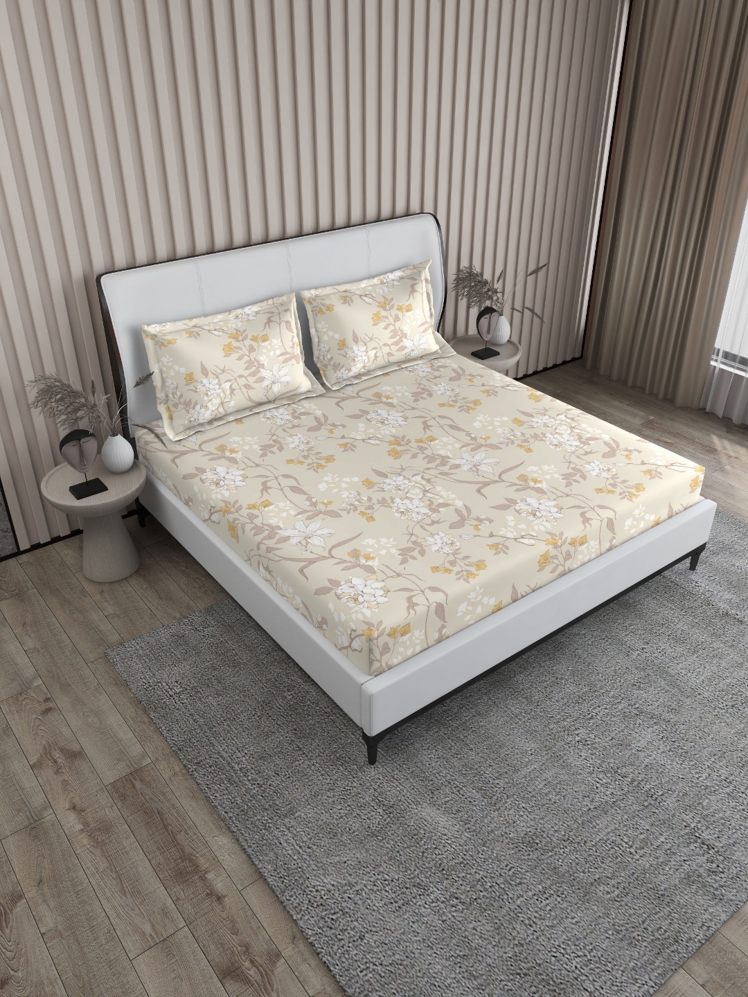 Boutique Living India Grey Printed 200 TC Pure Cotton King Bedsheet & 2 Pillow Covers
Boutique Living India Grey Printed 200 TC Pure Cotton King Bedsheet & 2 Pillow Covers
