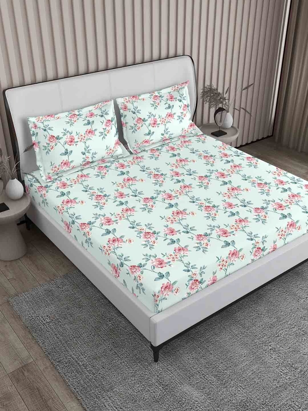 Boutique Living India Blue Printed 200 TC Pure Cotton King Bedsheet & 2 Pillow Covers
Boutique Living India Blue Printed 200 TC Pure Cotton King Bedsheet & 2 Pillow Covers