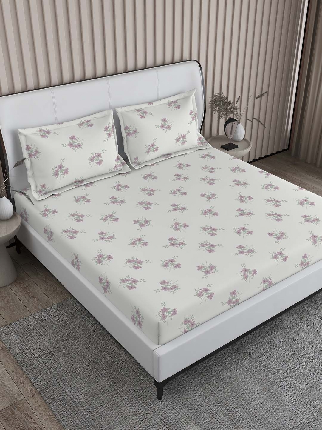 Boutique Living India White Printed 200 TC Pure Cotton King Bedsheet & 2 Pillow Covers
Boutique Living India White Printed 200 TC Pure Cotton King Bedsheet & 2 Pillow Covers
