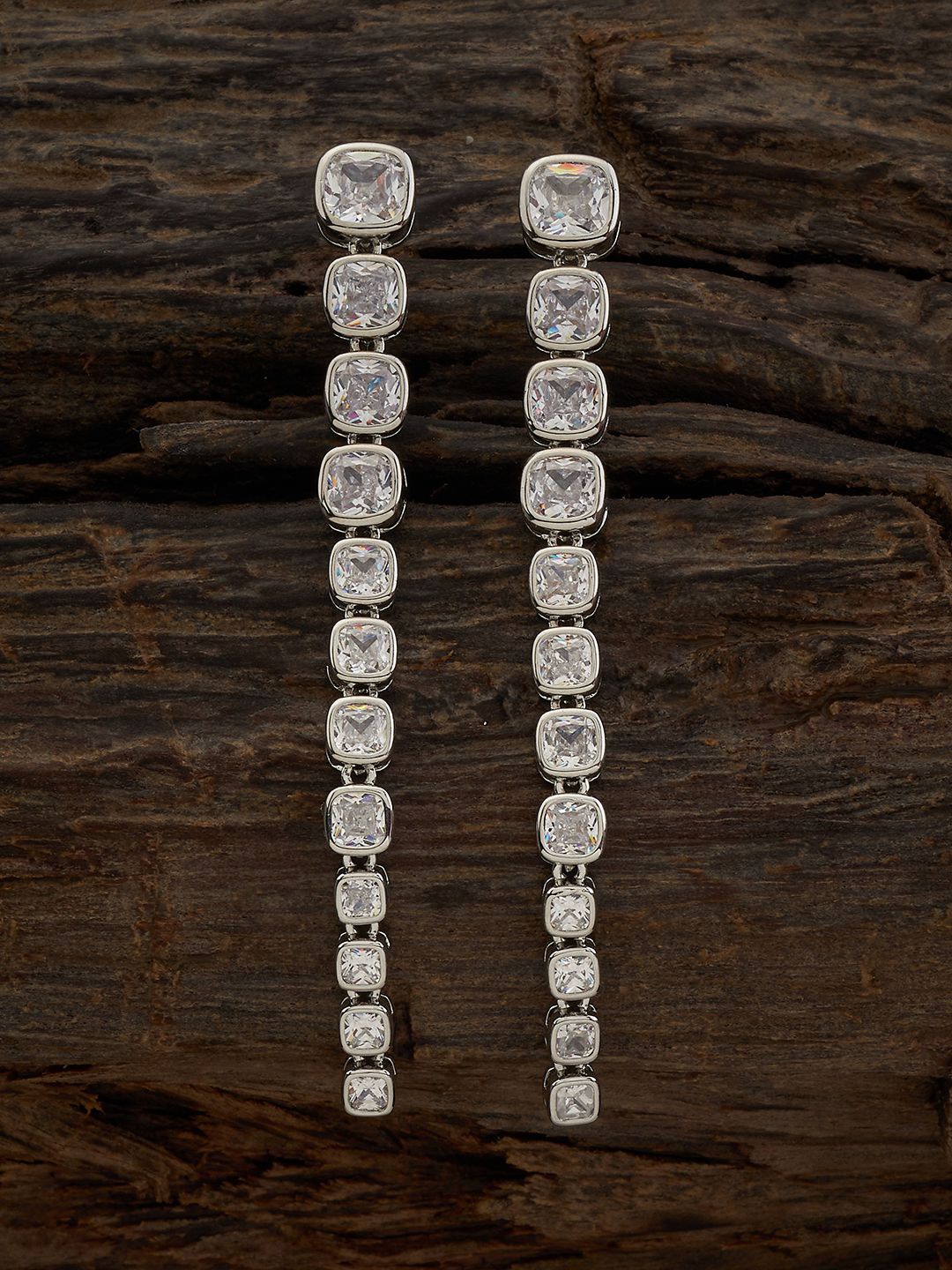 Kushal's Fashion Jewellery Gold-Plated Cubic Zirconia-Studded Square Drop Earrings, White
Kushal's Fashion Jewellery Gold-Plated Cubic Zirconia-Studded Square Drop Earrings, White