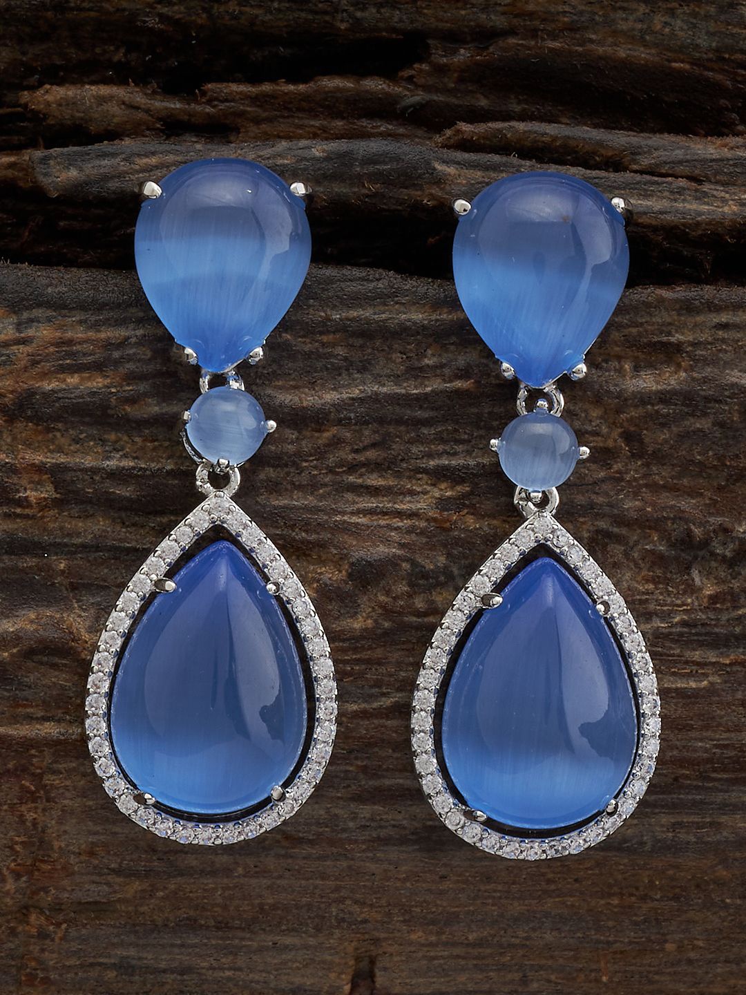 Kushal's Fashion Jewellery Rhodium-Plated Cubic Zirconia Teardrop Shaped Drop Earrings, Silver
Kushal's Fashion Jewellery Rhodium-Plated Cubic Zirconia Teardrop Shaped Drop Earrings, Silver
