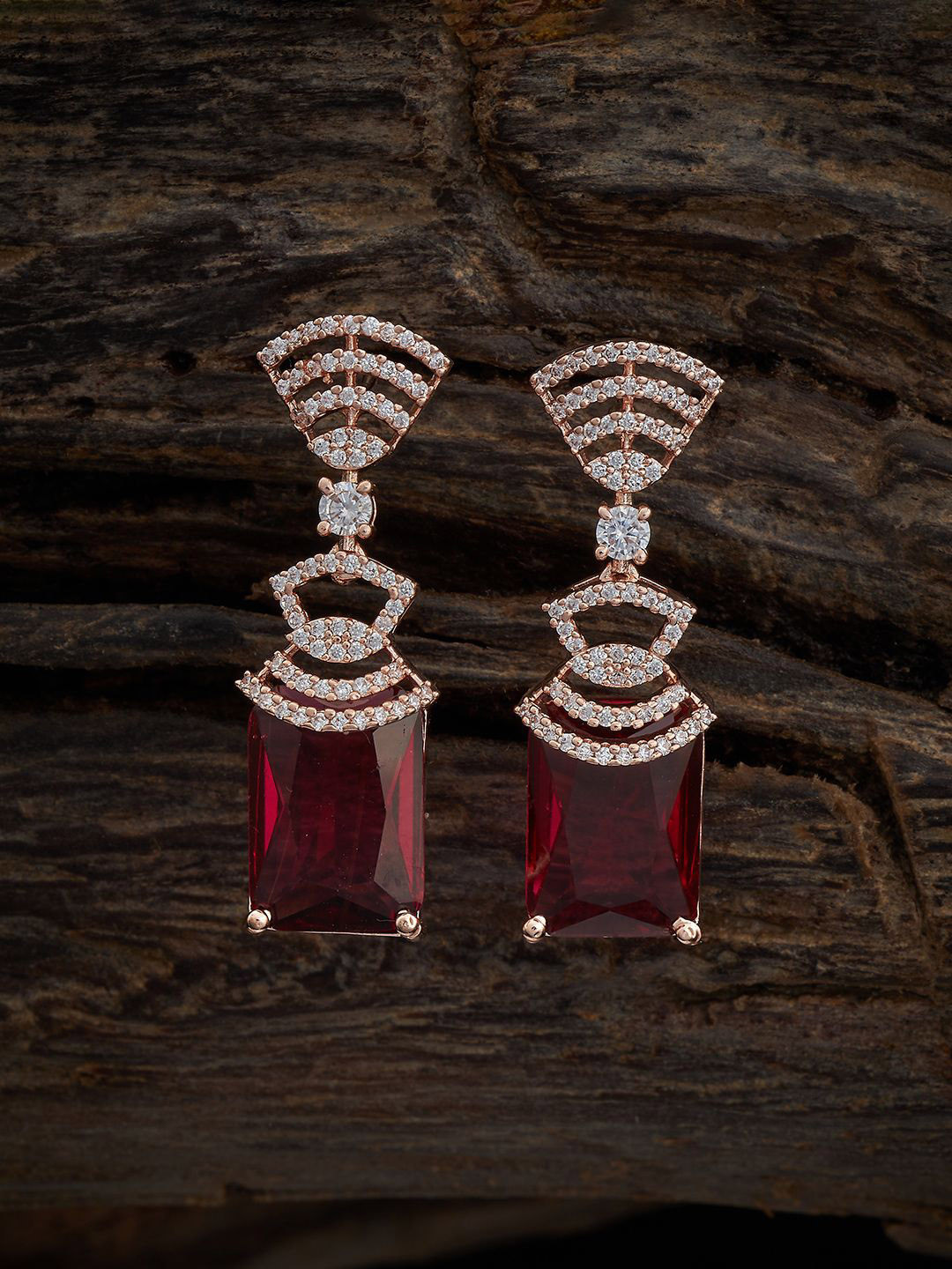 Kushal's Fashion Jewellery Rose Gold Plated Cubic Zirconia Contemporary Drop Earrings
Kushal's Fashion Jewellery Rose Gold Plated Cubic Zirconia Contemporary Drop Earrings