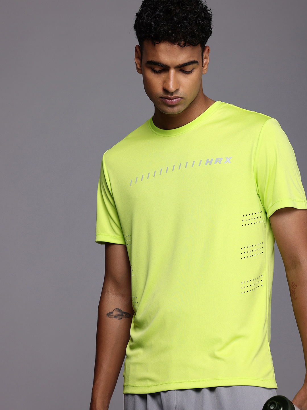 HRX by Hrithik Roshan PERFORMANCEBONDED Printed Rapid-Dry Running T-shirt, Fluorescent green
HRX by Hrithik Roshan PERFORMANCEBONDED Printed Rapid-Dry Running T-shirt, Fluorescent green
