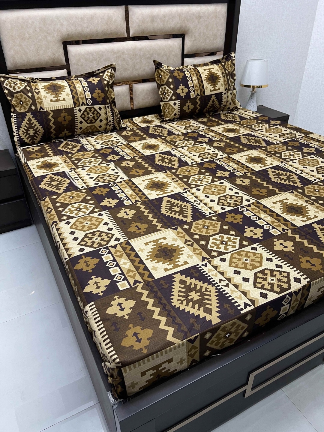 Pure Decor Brown Ethnic Motifs 300 TC Pure Cotton King Bedsheet with 2 Pillow Covers
Pure Decor Brown Ethnic Motifs 300 TC Pure Cotton King Bedsheet with 2 Pillow Covers