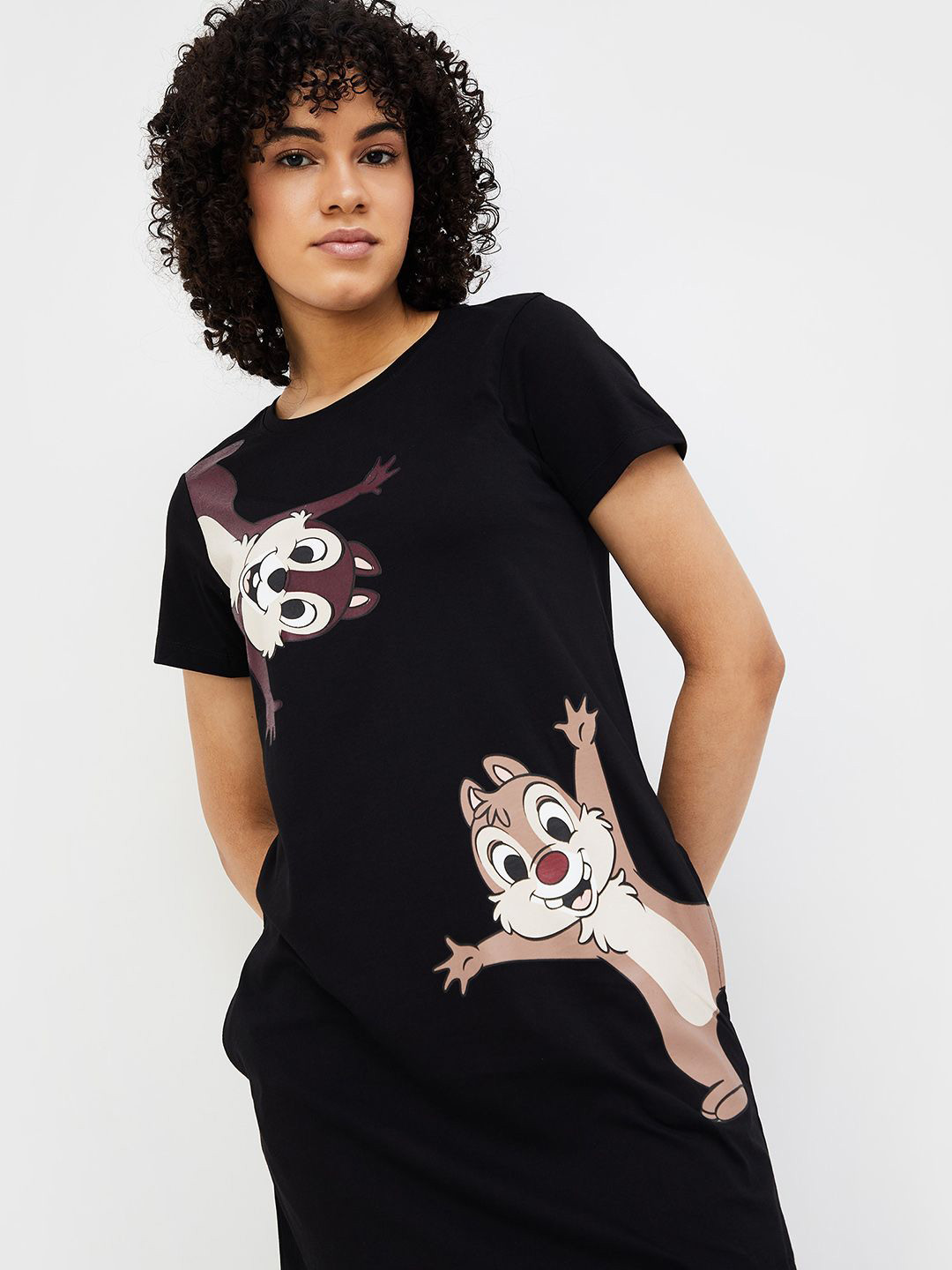 Ginger by Lifestyle Graphic Printed T-shirt Dress, Black
Ginger by Lifestyle Graphic Printed T-shirt Dress, Black