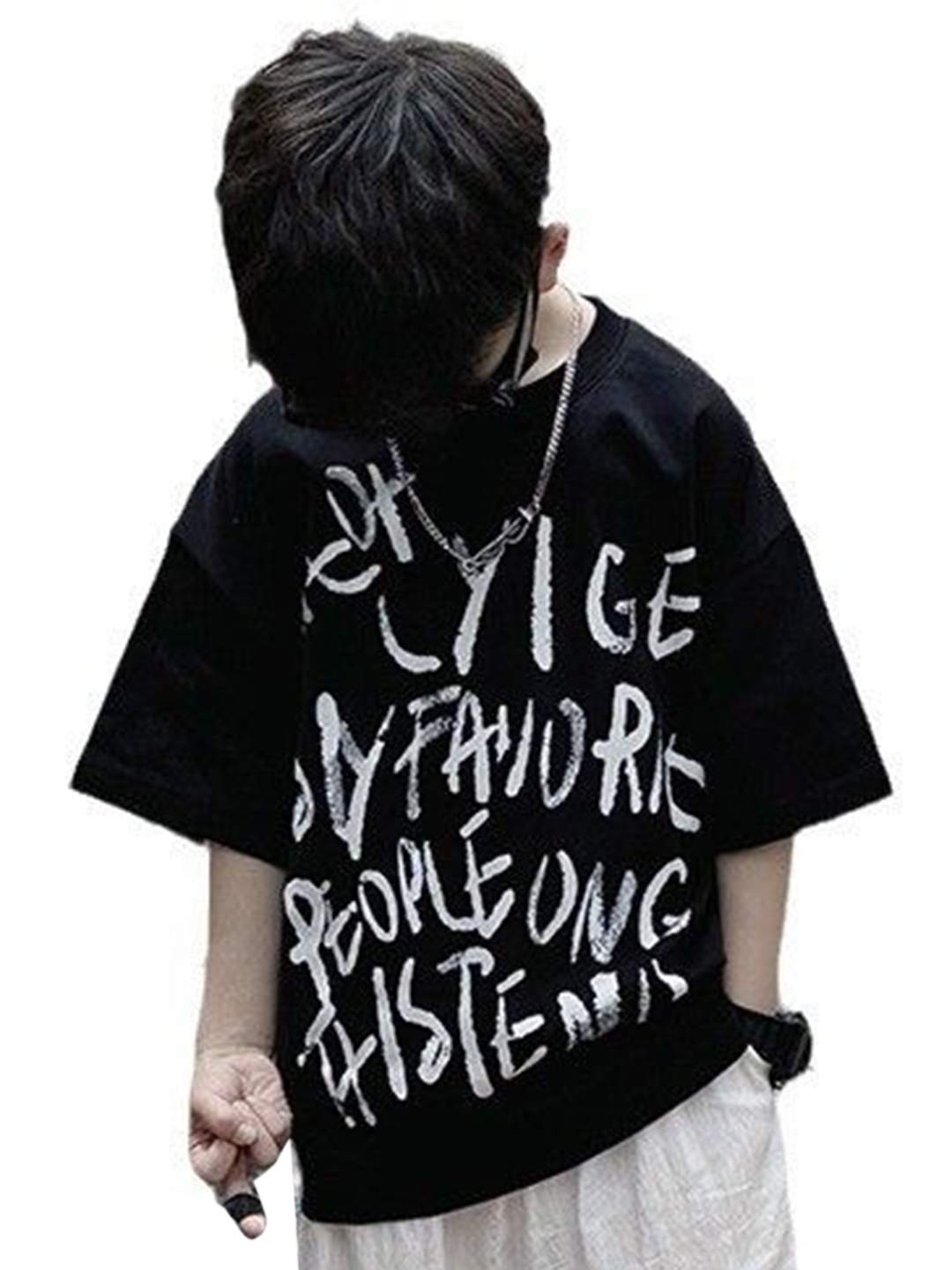 StyleCast x Revolte Boys Typography Printed Drop-Shoulder Sleeves Cotton T-shirt, Black
StyleCast x Revolte Boys Typography Printed Drop-Shoulder Sleeves Cotton T-shirt, Black