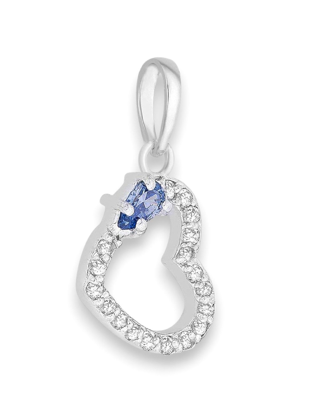 Taraash Rhodium-Plated 925 Sterling Silver Cubic Zirconia-Studded Heart Shaped Pendant
Taraash Rhodium-Plated 925 Sterling Silver Cubic Zirconia-Studded Heart Shaped Pendant