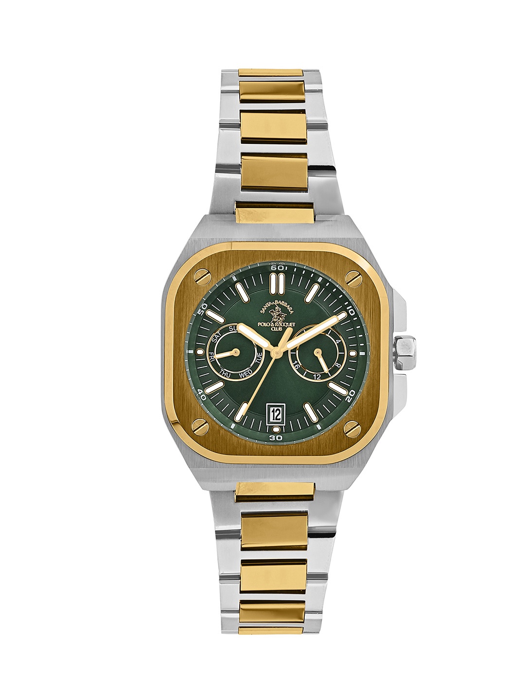SANTA BARBARA POLO & RACQUET CLUB Men Dial & Bracelet Style Straps Digital Watch, Multi
SANTA BARBARA POLO & RACQUET CLUB Men Dial & Bracelet Style Straps Digital Watch, Multi