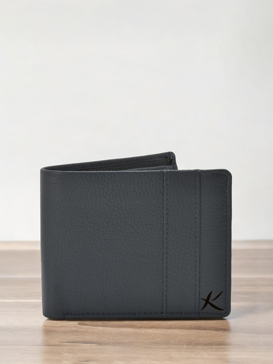 Kastner Men Textured Leather Two Fold Wallet, Black 
Kastner Men Textured Leather Two Fold Wallet, Black