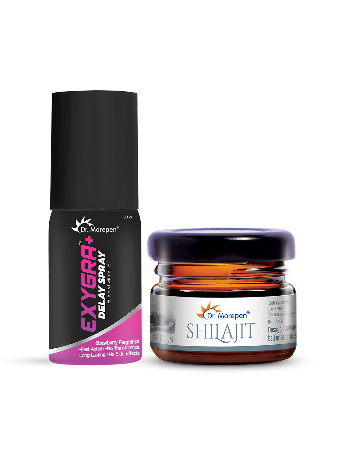 Dr. Morepen Shilajit Resin 15g With Exygra Spray, Black 
Dr. Morepen Shilajit Resin 15g With Exygra Spray, Black