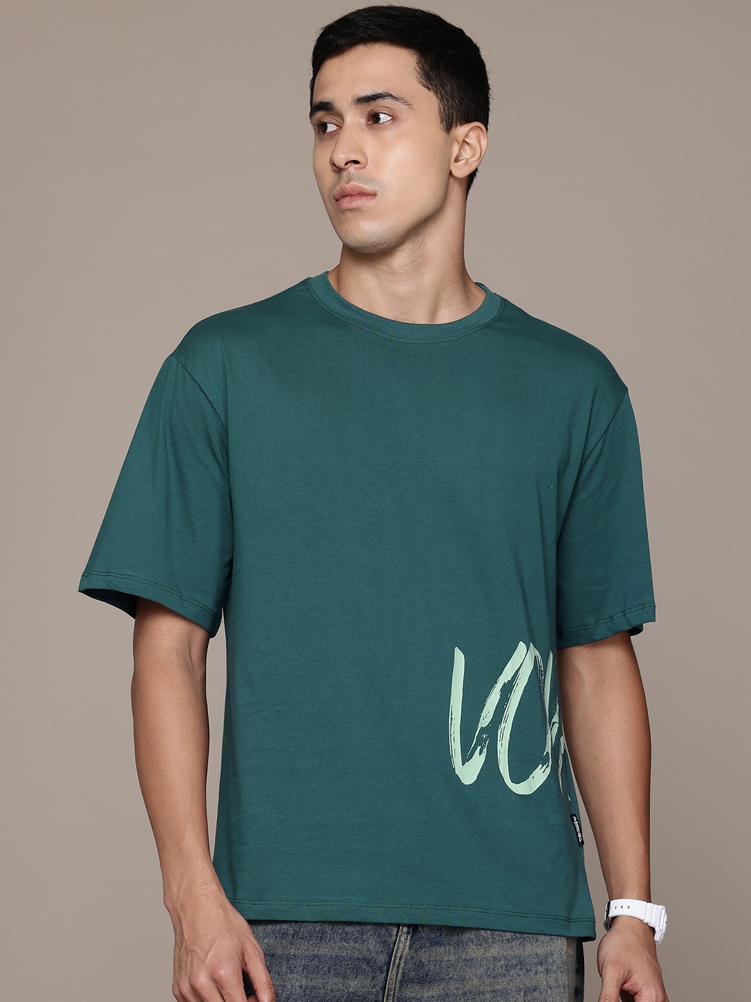 The Roadster Lifestyle Co. Typography Printed Drop-Shoulder Sleeves Pure Cotton T-shirt, Teal
The Roadster Lifestyle Co. Typography Printed Drop-Shoulder Sleeves Pure Cotton T-shirt, Teal