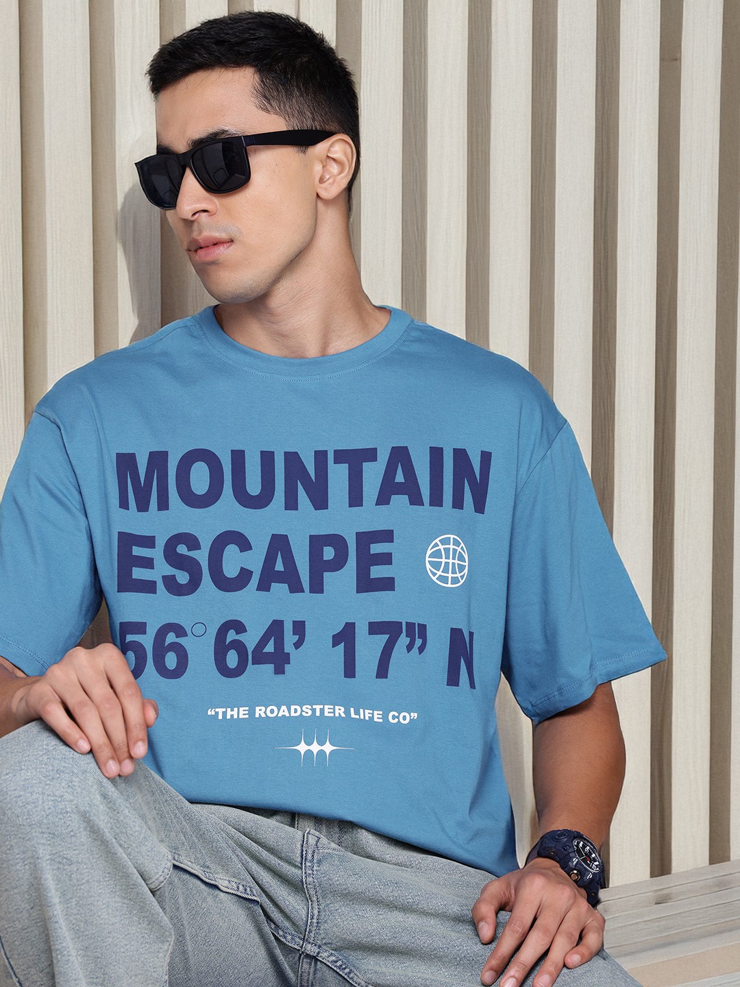 The Roadster Lifestyle Co. Men Typography Printed Relaxed Fit Pure Cotton T-shirt, Blue
The Roadster Lifestyle Co. Men Typography Printed Relaxed Fit Pure Cotton T-shirt, Blue