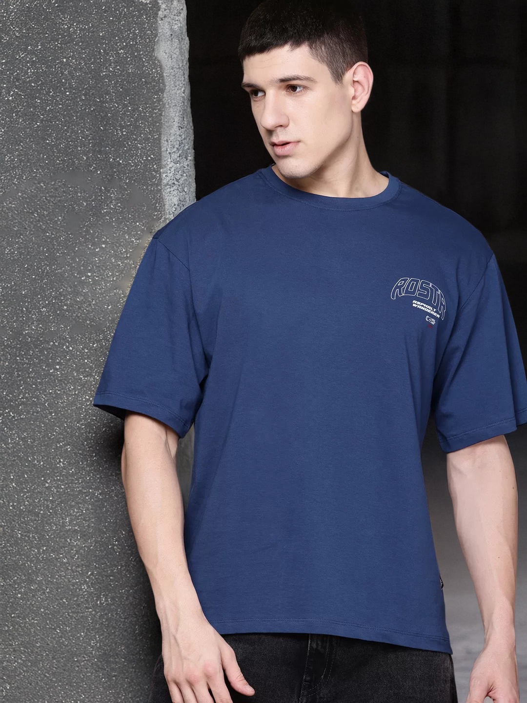 The Roadster Lifestyle Co. Typography Print Relaxed Fit Pure Cotton T-shirt, Navy blue
The Roadster Lifestyle Co. Typography Print Relaxed Fit Pure Cotton T-shirt, Navy blue