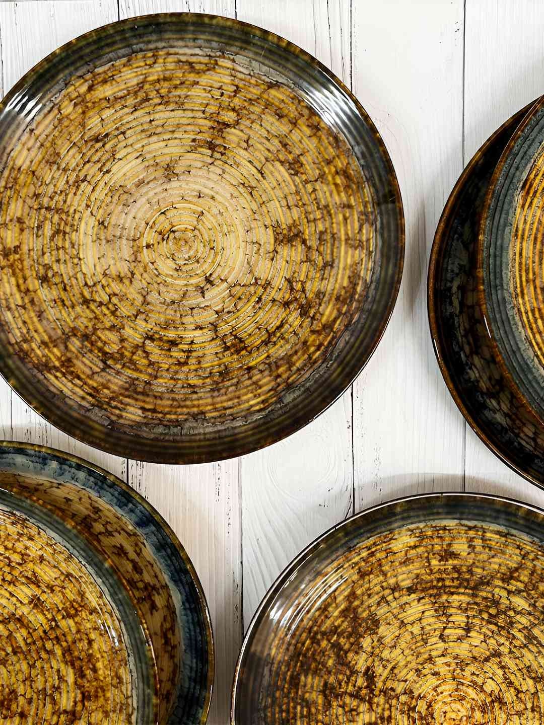 The Artisan Emporium Beige 6 Pieces Printed Microwave Safe Glossy Ceramic Dinner Plates
The Artisan Emporium Beige 6 Pieces Printed Microwave Safe Glossy Ceramic Dinner Plates