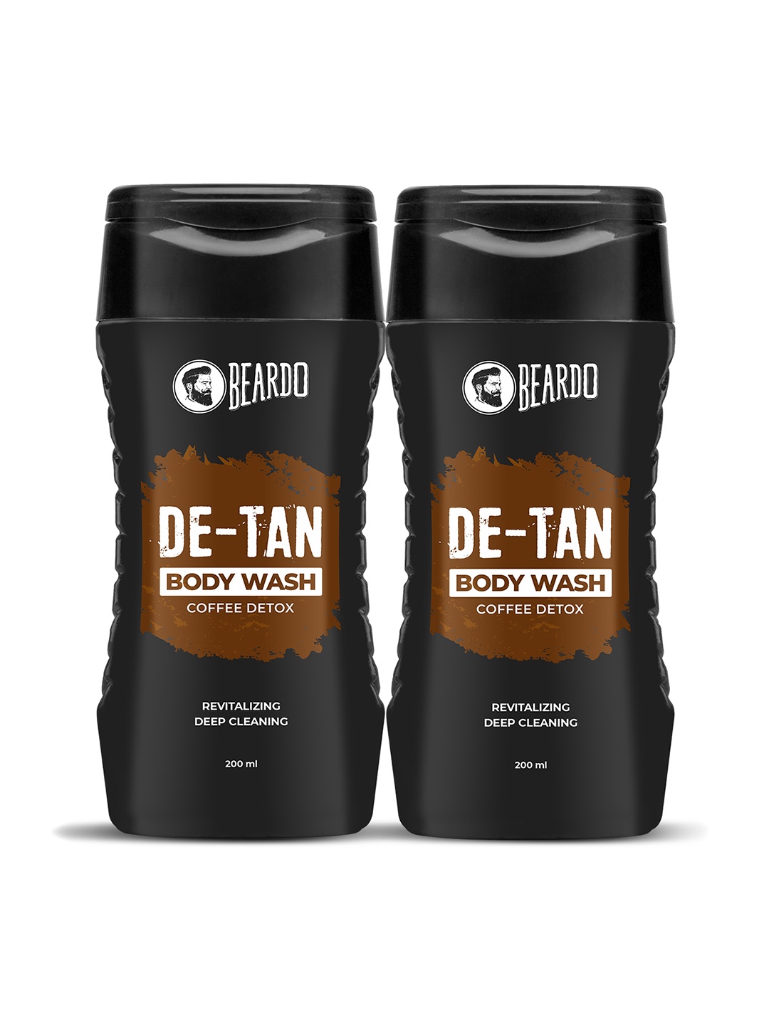 BEARDO Men Set Of 2 De-Tan Body Wash With Coffee Detox For Tan Removal - 200ml Each, Black
BEARDO Men Set Of 2 De-Tan Body Wash With Coffee Detox For Tan Removal - 200ml Each, Black
