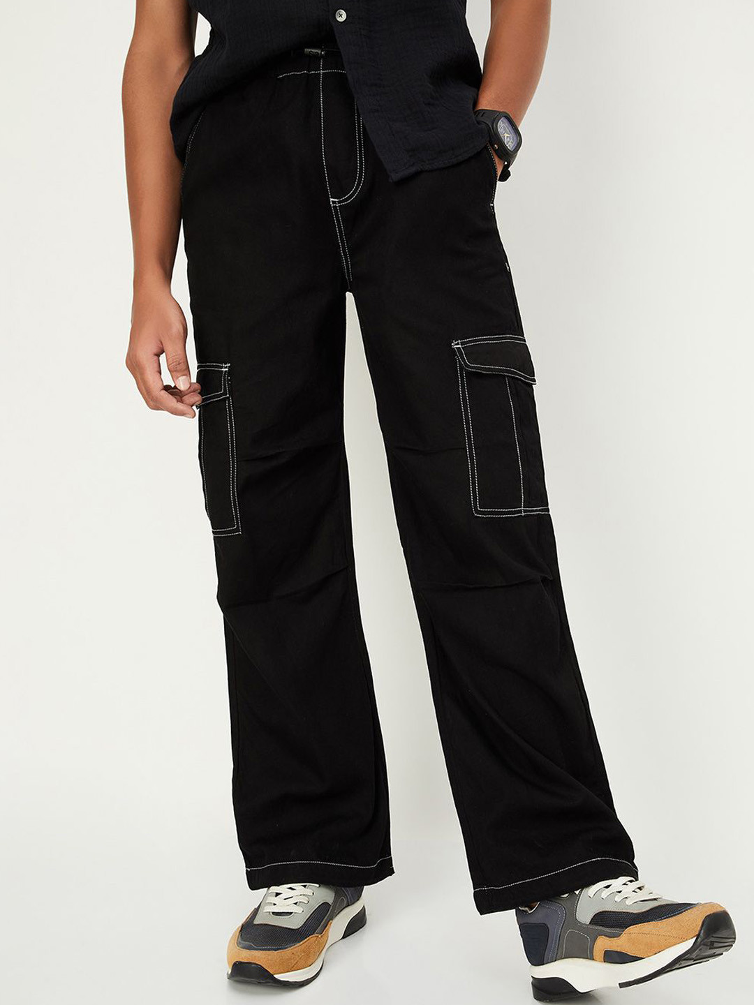 max Boys Cotton Mid-Rise Jeans, Black
max Boys Cotton Mid-Rise Jeans, Black