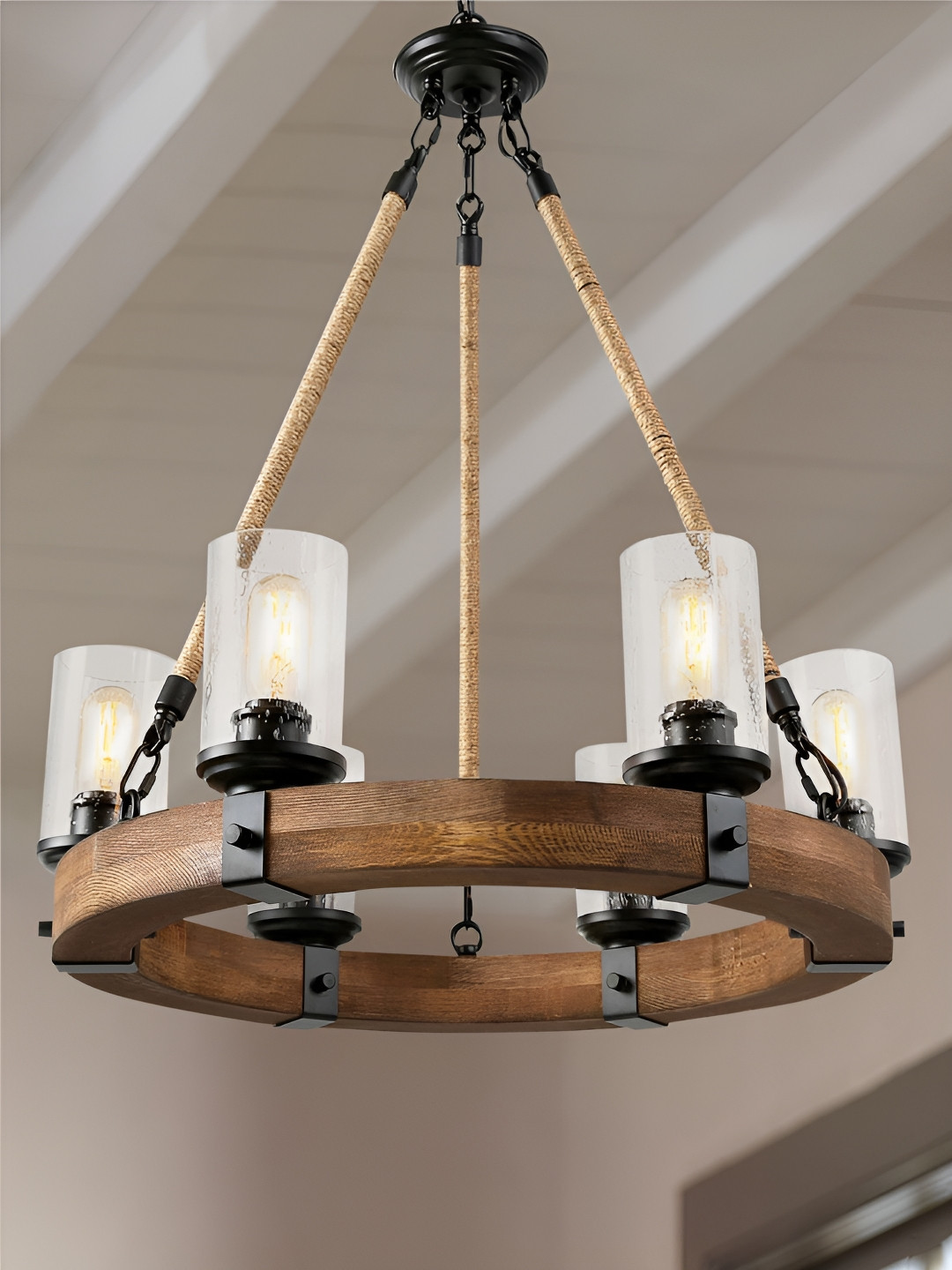 The Art House Brown & Transparent Textured Aluminium Cylinder Shaped Ceiling Lamp
The Art House Brown & Transparent Textured Aluminium Cylinder Shaped Ceiling Lamp