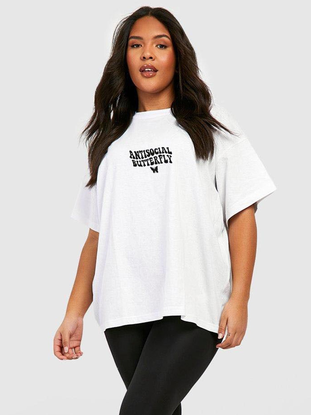 TRENDY RABBIT Women People and Places Printed Round Neck Cotton Oversized T-shirt, White
TRENDY RABBIT Women People and Places Printed Round Neck Cotton Oversized T-shirt, White