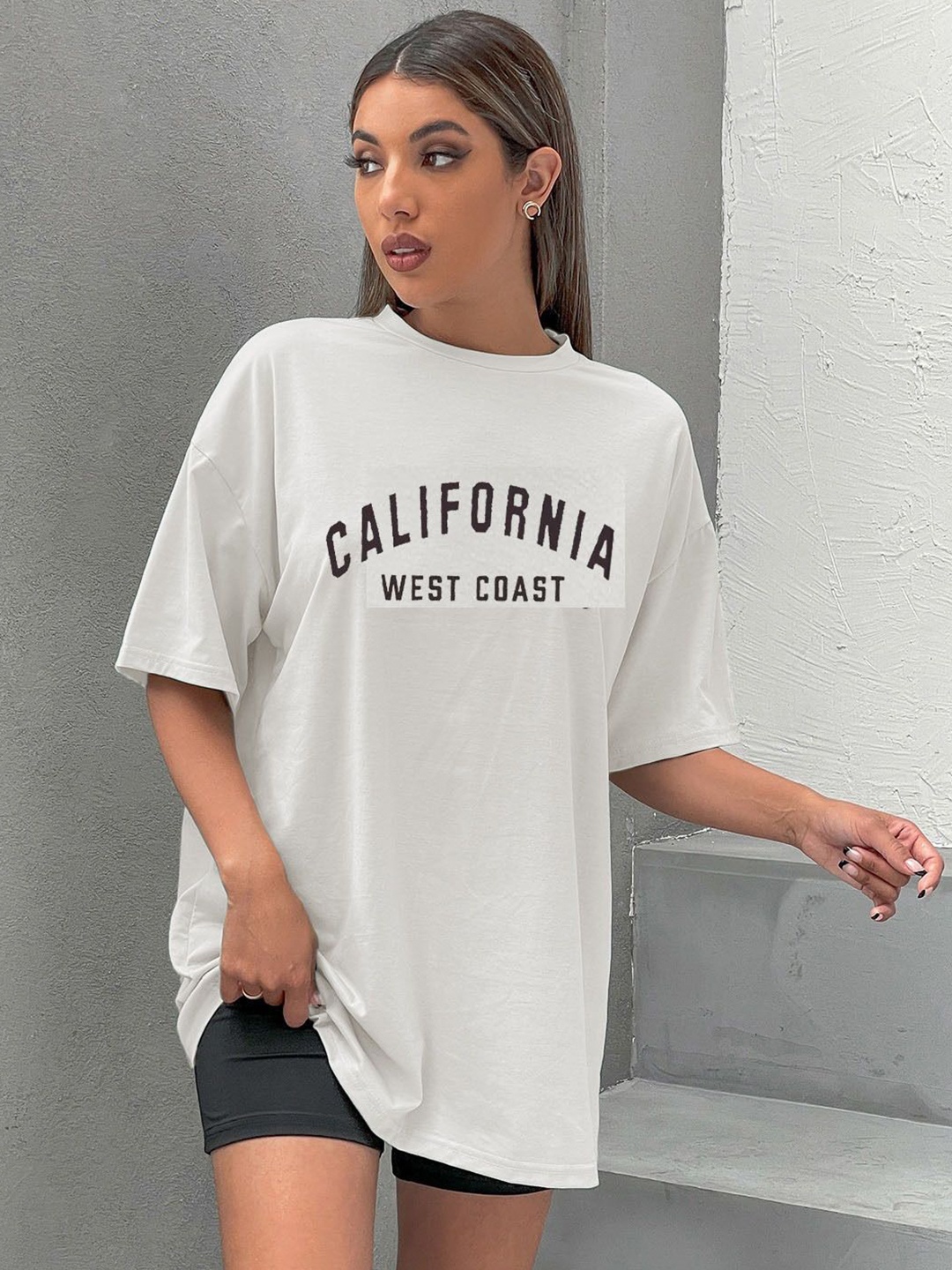TRENDY RABBIT Women People and Places Printed Round Neck Cotton Oversized T-shirt, White
TRENDY RABBIT Women People and Places Printed Round Neck Cotton Oversized T-shirt, White
