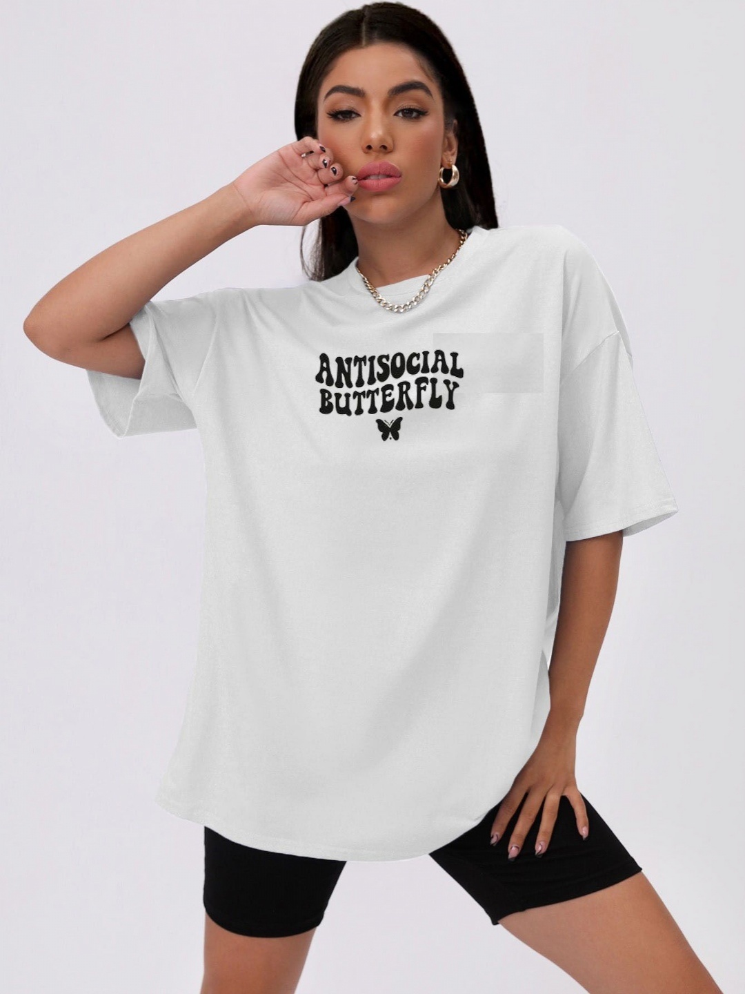 TRENDY RABBIT Women People and Places Printed Round Neck Cotton Oversized T-shirt, White
TRENDY RABBIT Women People and Places Printed Round Neck Cotton Oversized T-shirt, White