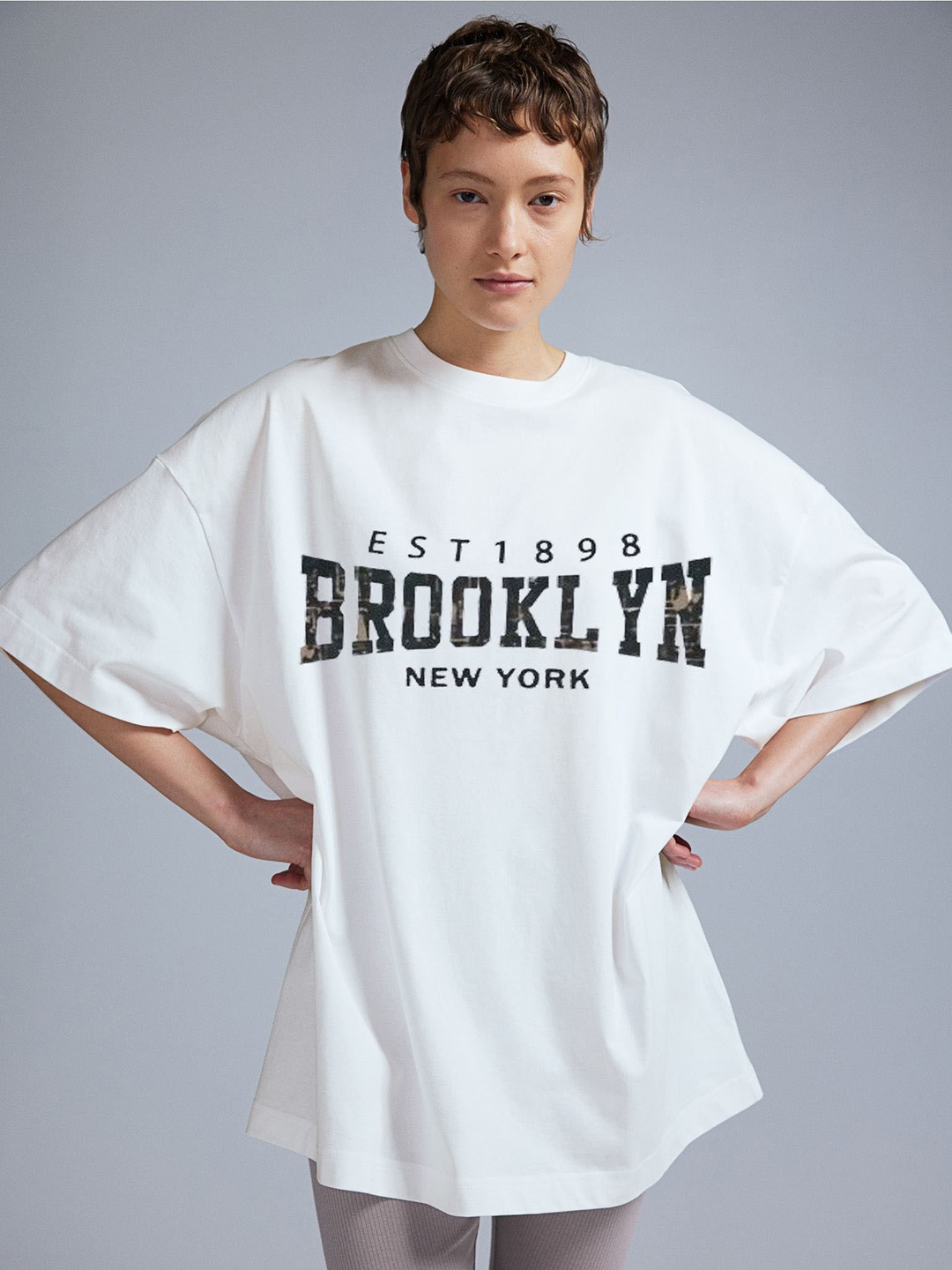 TRENDY RABBIT Women People and Places Printed Round Neck Cotton Oversized T-shirt, White
TRENDY RABBIT Women People and Places Printed Round Neck Cotton Oversized T-shirt, White