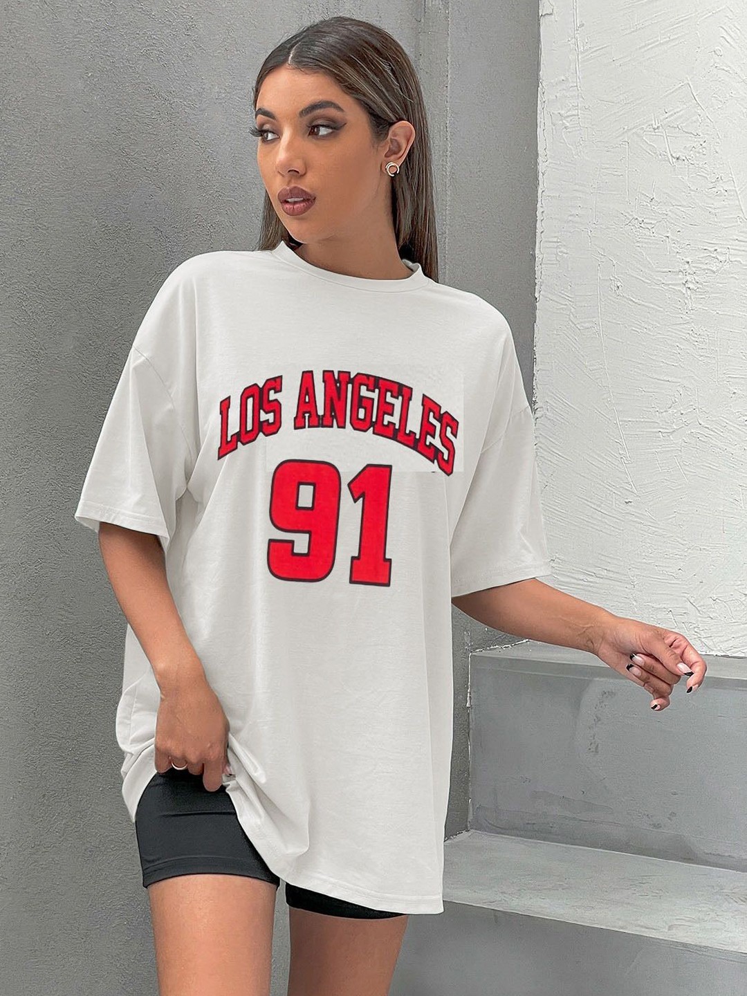 TRENDY RABBIT Women People and Places Printed Round Neck Cotton Oversized T-shirt, White
TRENDY RABBIT Women People and Places Printed Round Neck Cotton Oversized T-shirt, White