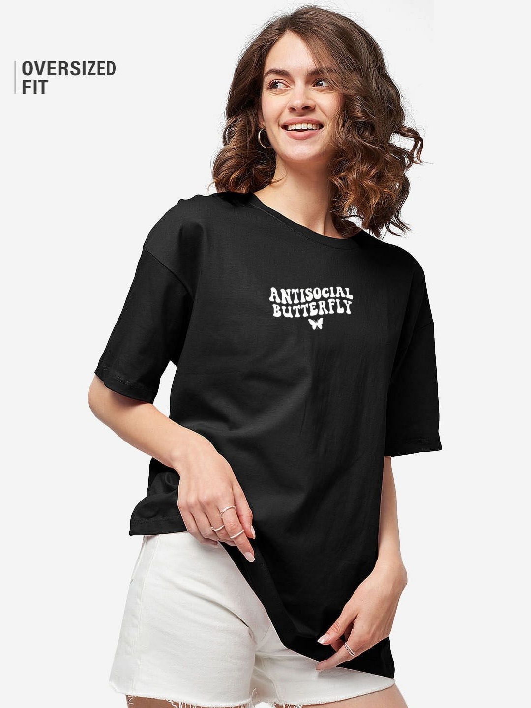 TRENDY RABBIT Women People and Places Printed Round Neck Cotton Oversized T-shirt, Black
TRENDY RABBIT Women People and Places Printed Round Neck Cotton Oversized T-shirt, Black