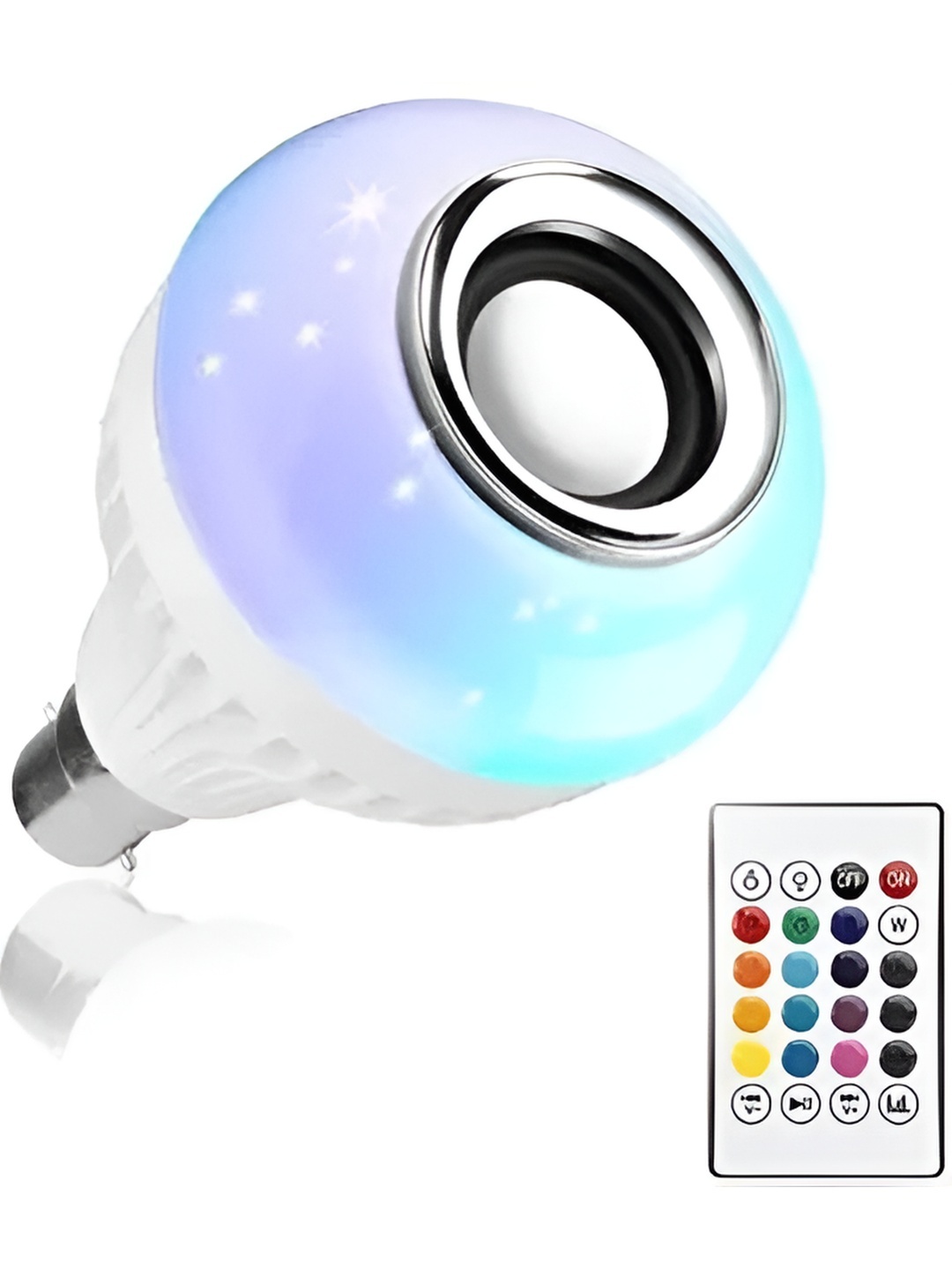 ENORMITY White Music Playing Bluetooth Speaker Remote Controller LED Smart Light Bulb
ENORMITY White Music Playing Bluetooth Speaker Remote Controller LED Smart Light Bulb