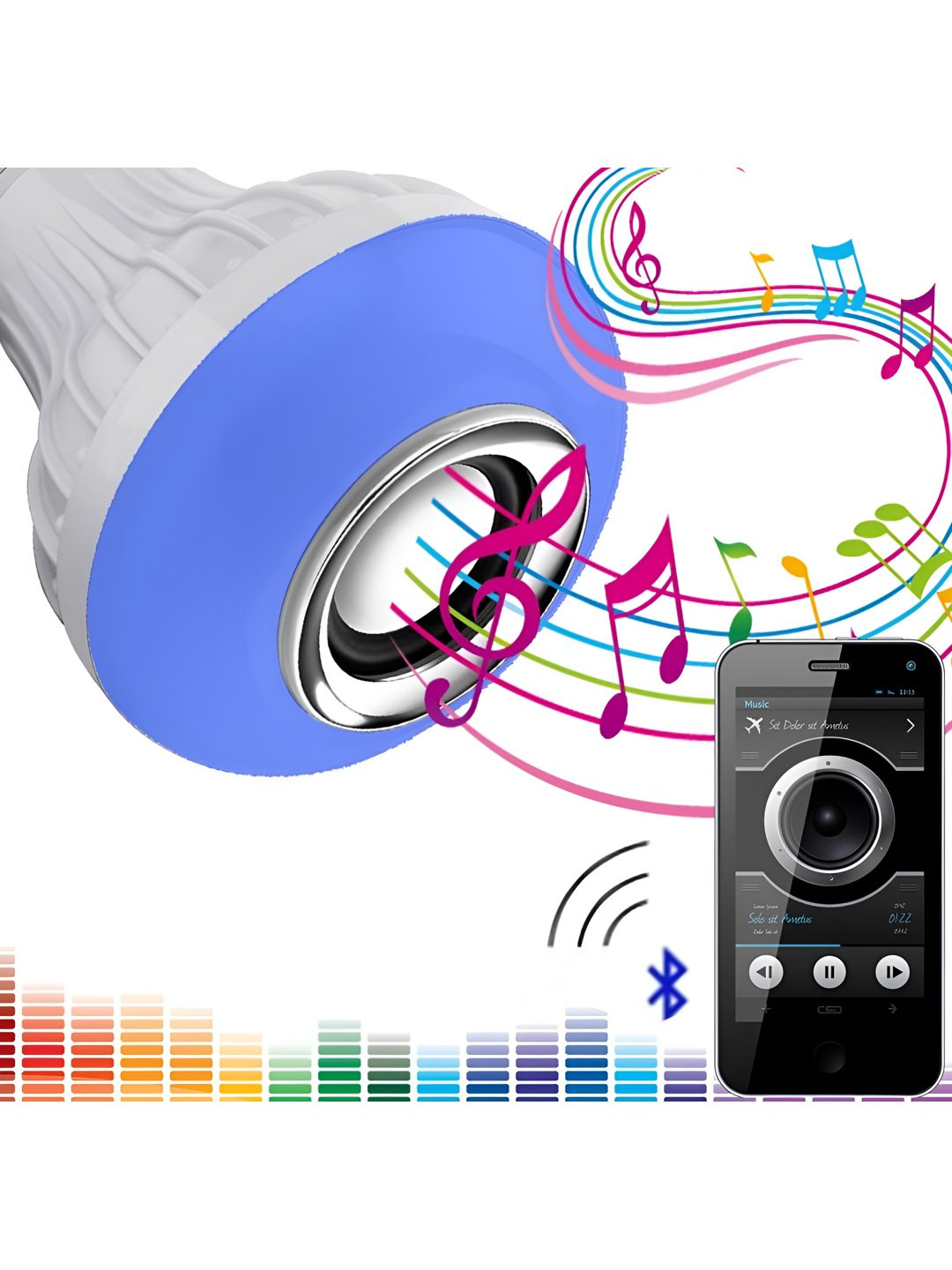 ENORMITY White Wireless Music Playing Remote Controller Smart Bulb 
ENORMITY White Wireless Music Playing Remote Controller Smart Bulb