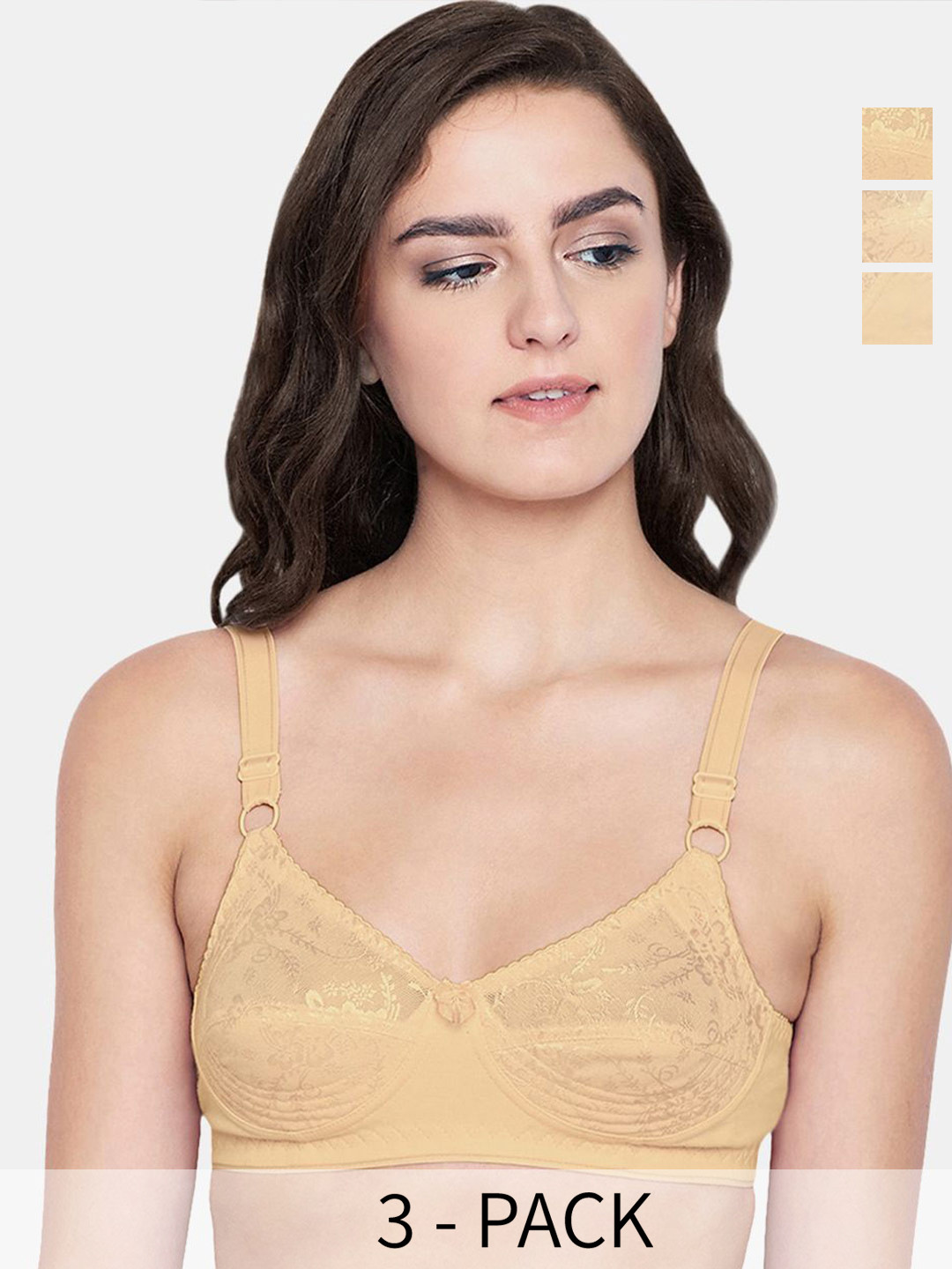 Bodycare Pack of 3 Full Coverage Non Padded Non wired Seamless cup Bra FK-5583SSS-42B, Beige
Bodycare Pack of 3 Full Coverage Non Padded Non wired Seamless cup Bra FK-5583SSS-42B, Beige