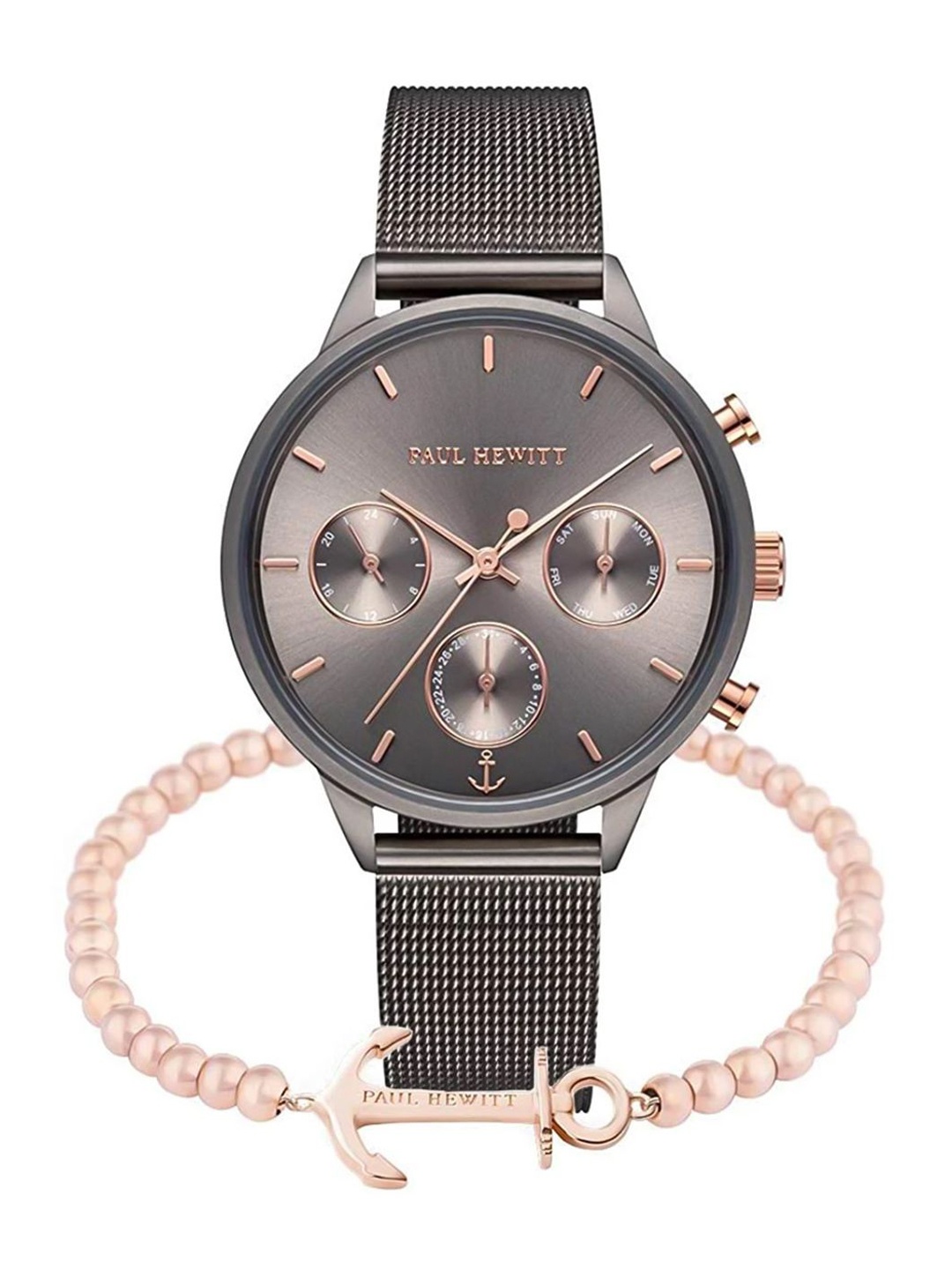 PAUL HEWITT Women Embellished Dial & Stainless Steel Bracelet Style Straps Analogue Watch PH-PM-35, White
PAUL HEWITT Women Embellished Dial & Stainless Steel Bracelet Style Straps Analogue Watch PH-PM-35, White