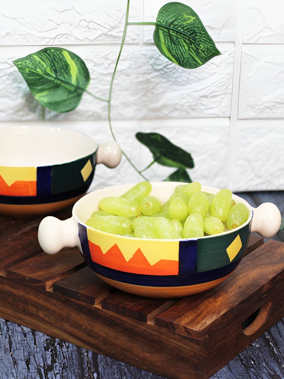 The Artisan Emporium Yellow & Green 2 Pieces Printed Ceramic Snack Bowls-300ml, Orange
The Artisan Emporium Yellow & Green 2 Pieces Printed Ceramic Snack Bowls-300ml, Orange
