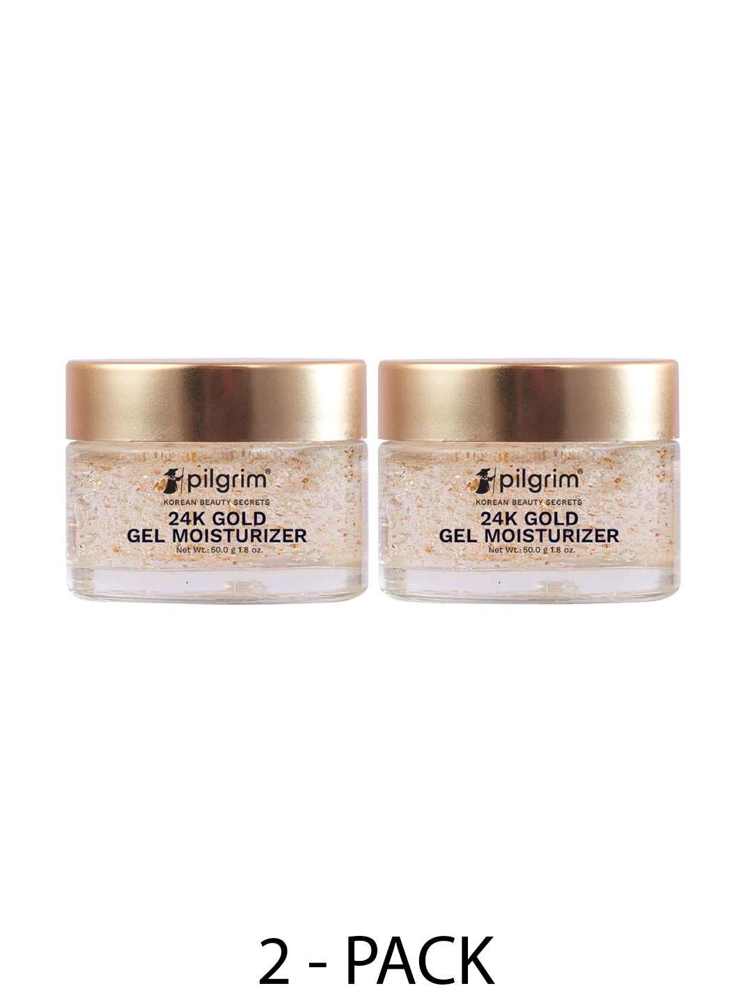 Pilgrim Set Of 2 24k Gold Gel Moisturizer With Hyaluronic Acid & Alpha Arbutin-50g Each
Pilgrim Set Of 2 24k Gold Gel Moisturizer With Hyaluronic Acid & Alpha Arbutin-50g Each