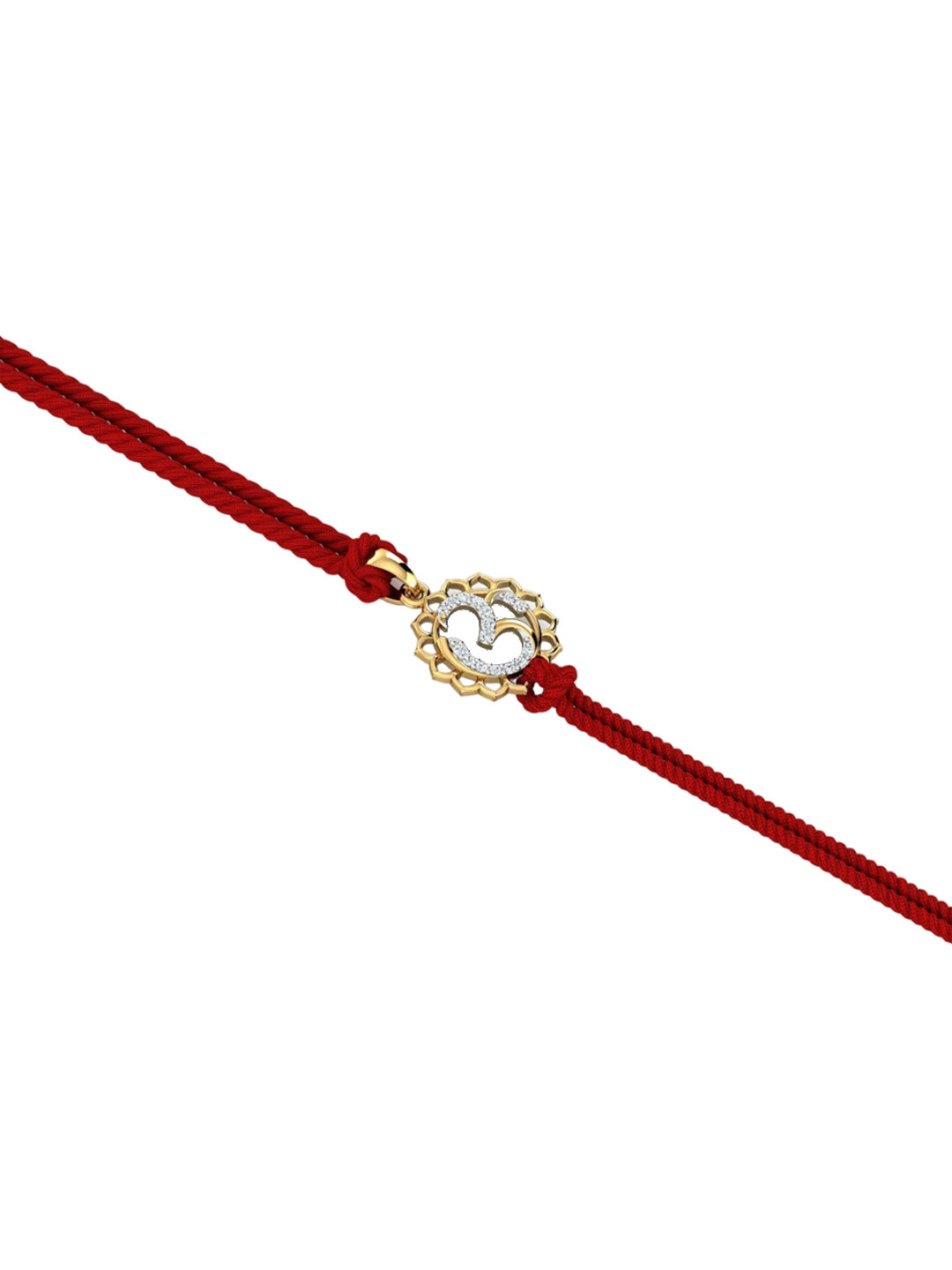 KUBERBOX Men 14KT Diamond Studded Gold Halo Circle Rakhi Pendant With Roli & Rice -0.07g
KUBERBOX Men 14KT Diamond Studded Gold Halo Circle Rakhi Pendant With Roli & Rice -0.07g