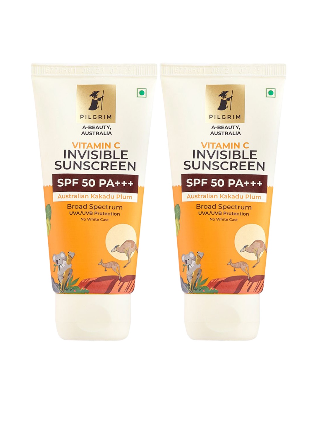 Pilgrim Set Of 2 Vitamin C Invisible Face Sunscreen SPF 50 PA+++ - 45ml Each, Orange
Pilgrim Set Of 2 Vitamin C Invisible Face Sunscreen SPF 50 PA+++ - 45ml Each, Orange