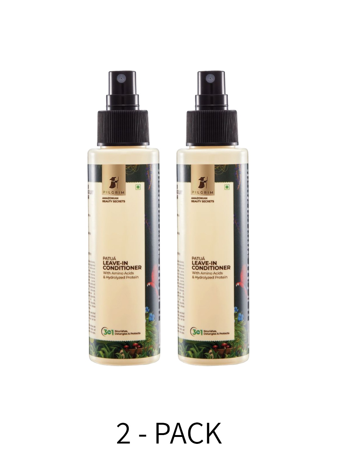 Pilgrim Set Of 2 Patua Leave-In Conditioner For Damage Control - Fights Frizz -100ml Each, Green
Pilgrim Set Of 2 Patua Leave-In Conditioner For Damage Control - Fights Frizz -100ml Each, Green
