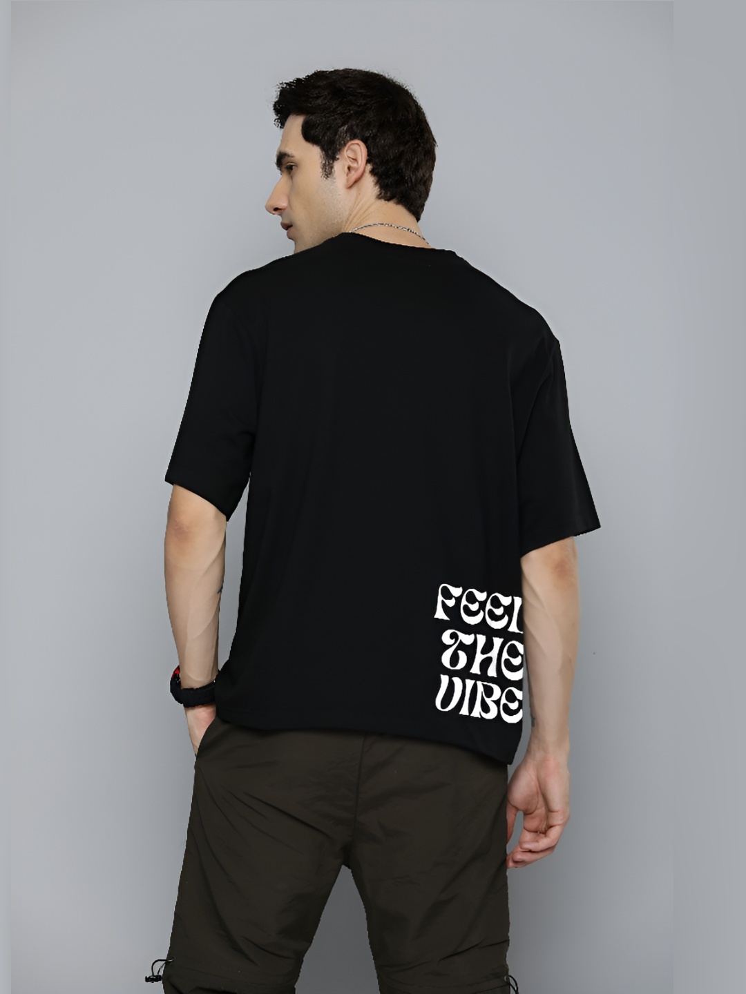 R.Code by The Roadster Life Co. Men Typography Printed Round Neck Oversized T-shirt, Black
R.Code by The Roadster Life Co. Men Typography Printed Round Neck Oversized T-shirt, Black